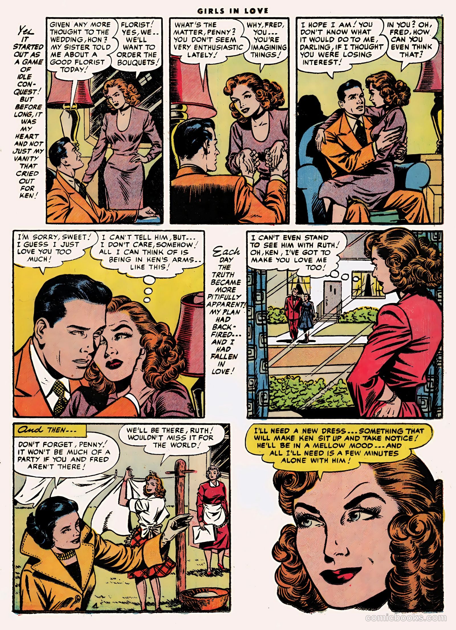 Girls in Love #48 (1955) — page 21 of 36