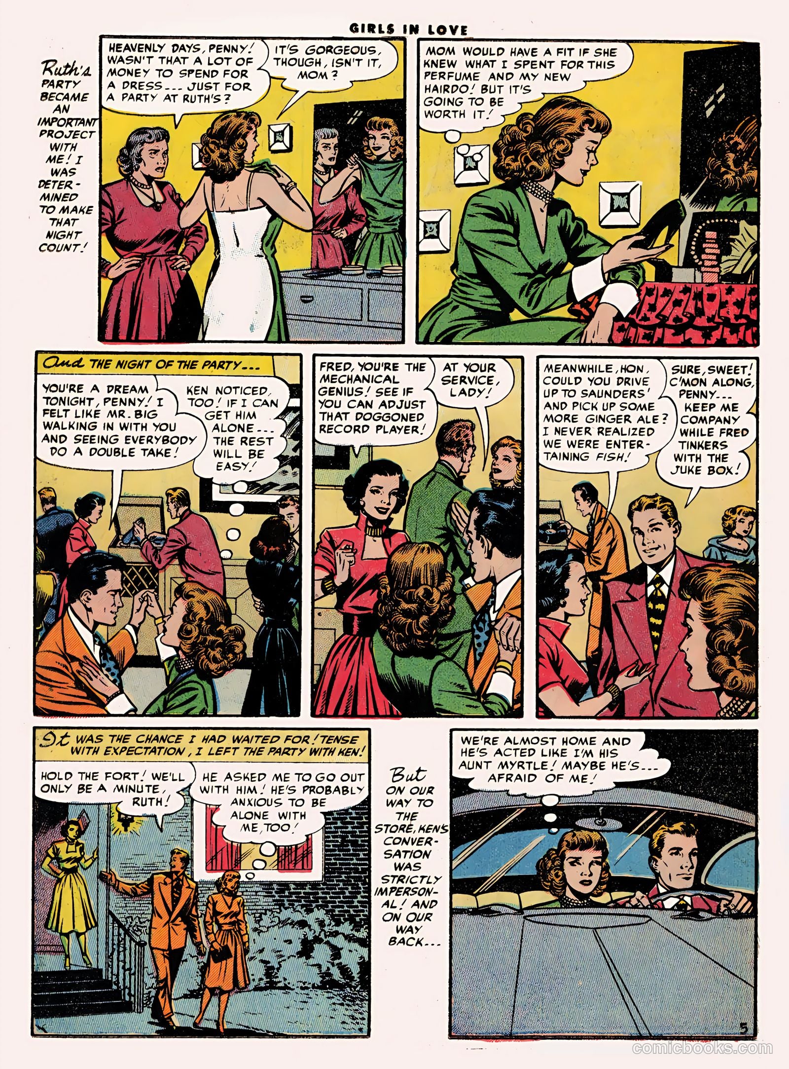 Girls in Love #48 (1955) — page 22 of 36