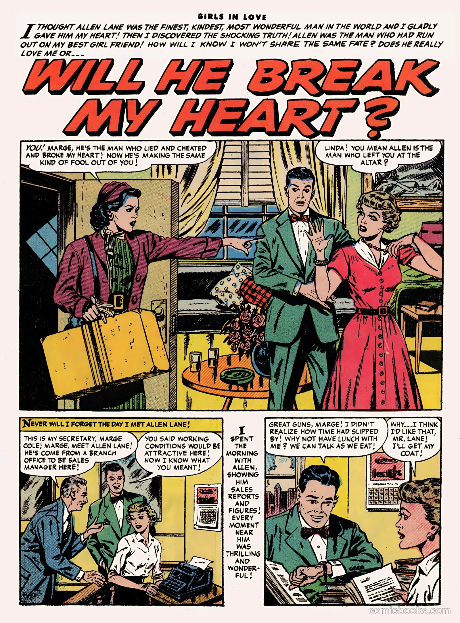 Girls in Love #48 (1955) — page 27 of 36