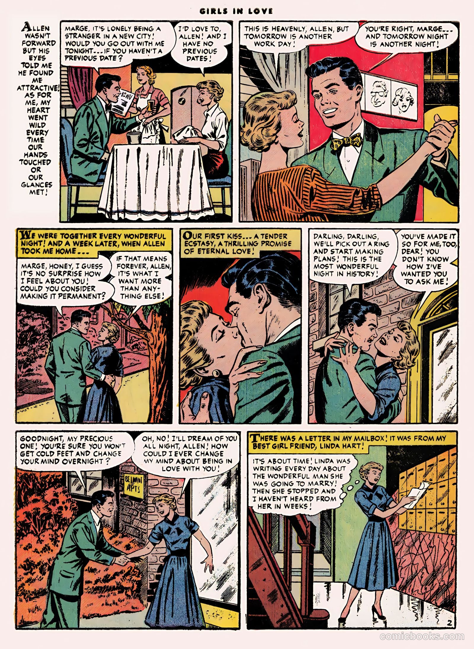 Girls in Love #48 (1955) — page 28 of 36