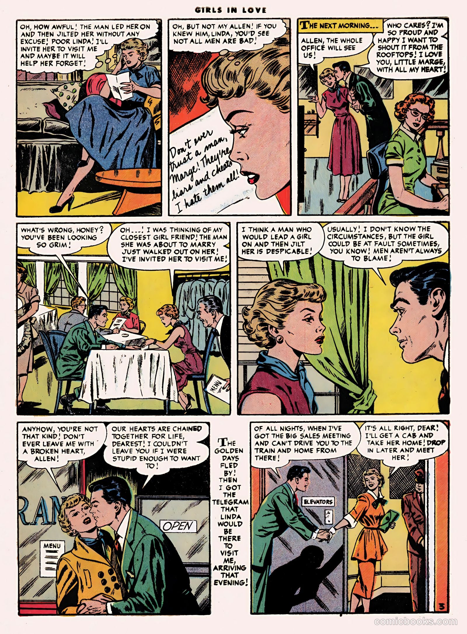 Girls in Love #48 (1955) — page 29 of 36