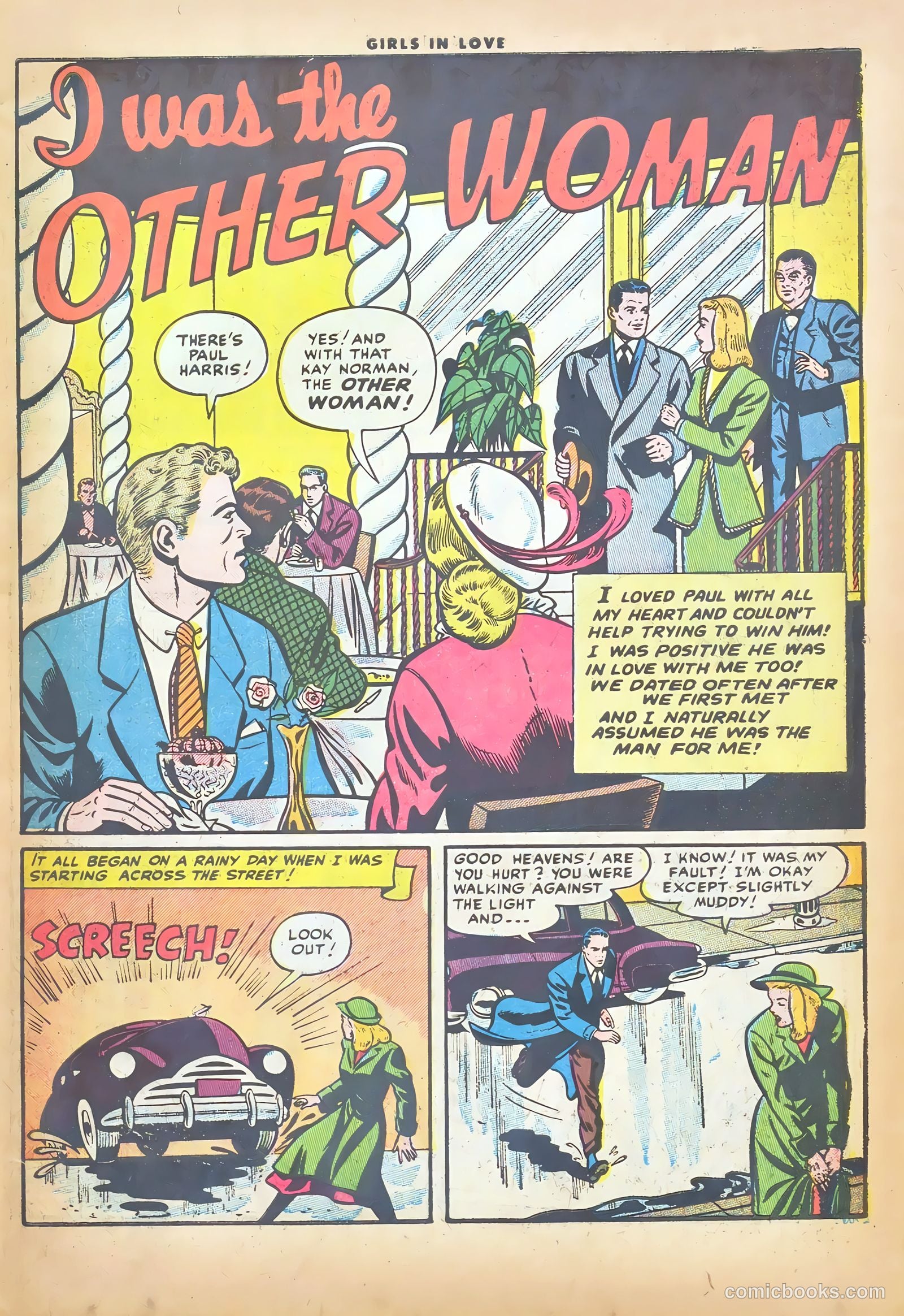 Girls in Love #49 (1955) — page 3 of 36