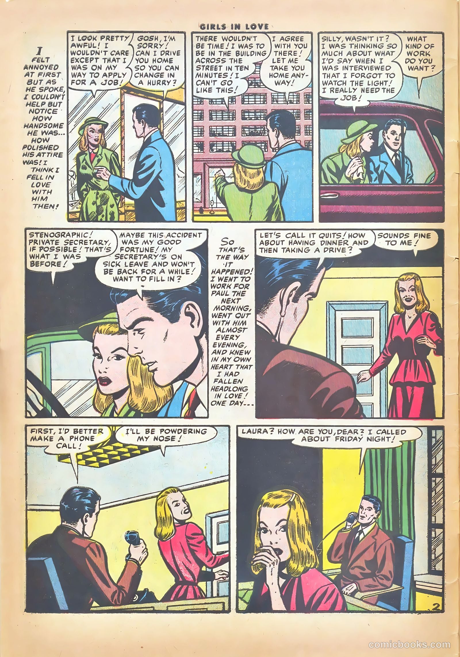 Girls in Love #49 (1955) — page 4 of 36