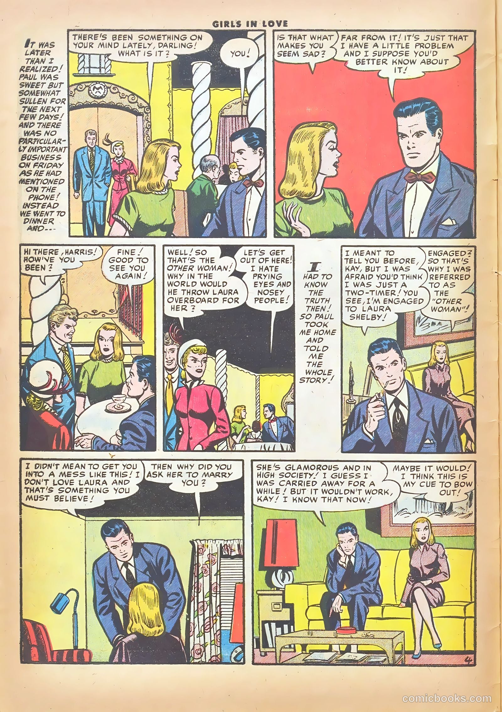 Girls in Love #49 (1955) — page 6 of 36