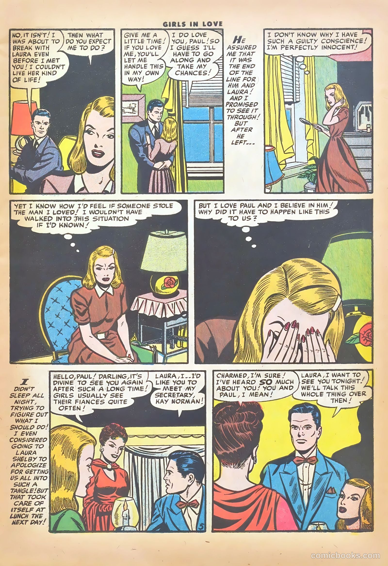 Girls in Love #49 (1955) — page 7 of 36