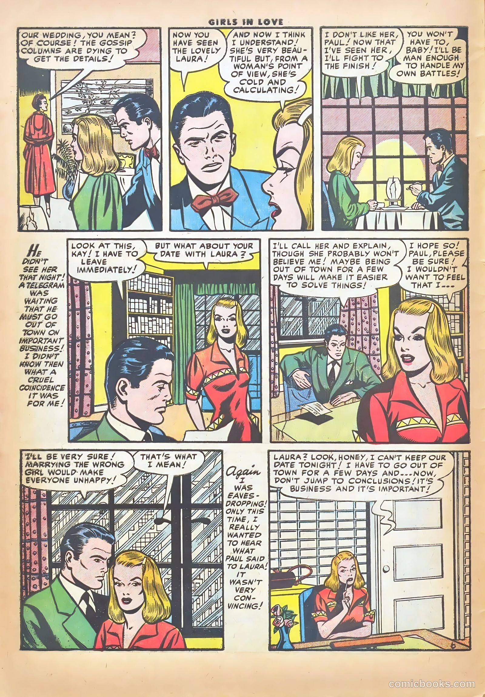 Girls in Love #49 (1955) — page 8 of 36