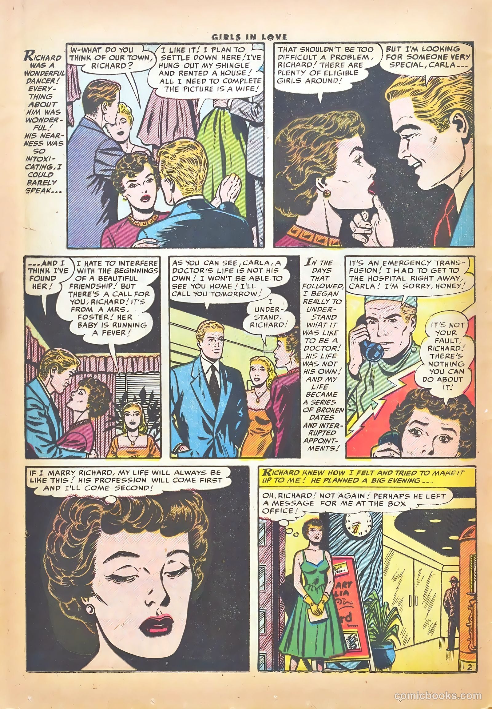 Girls in Love #49 (1955) — page 12 of 36