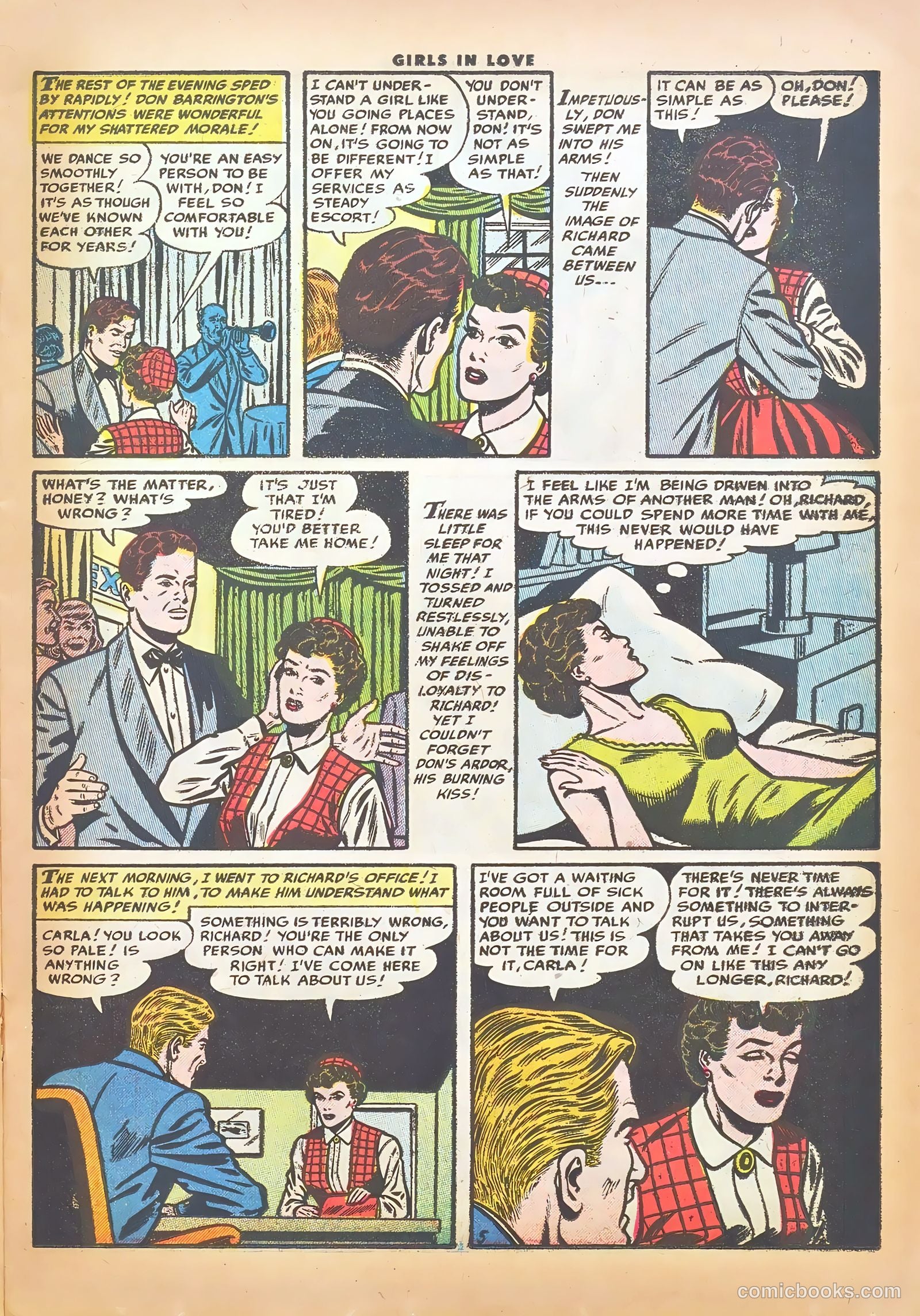 Girls in Love #49 (1955) — page 15 of 36
