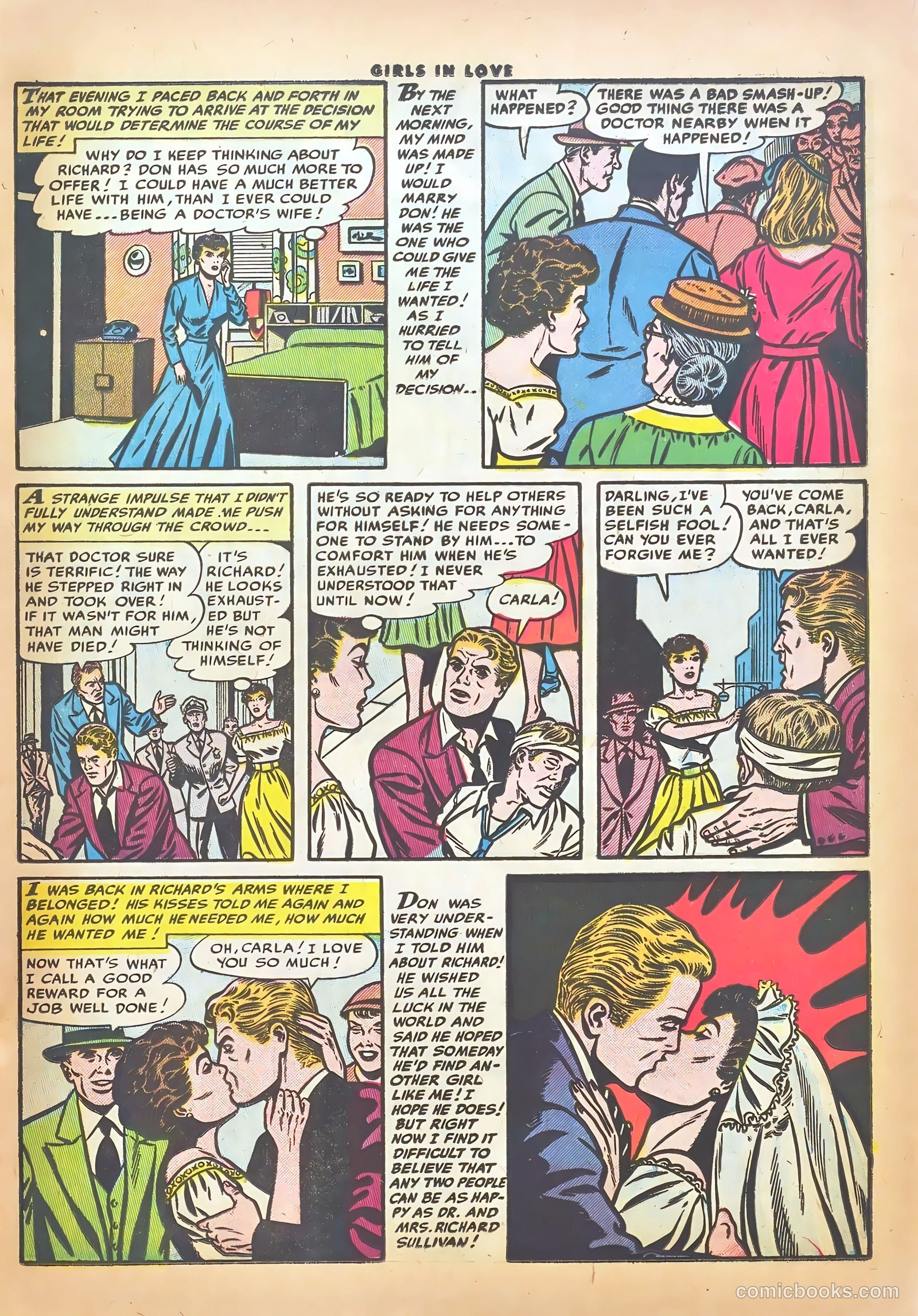 Girls in Love #49 (1955) — page 17 of 36