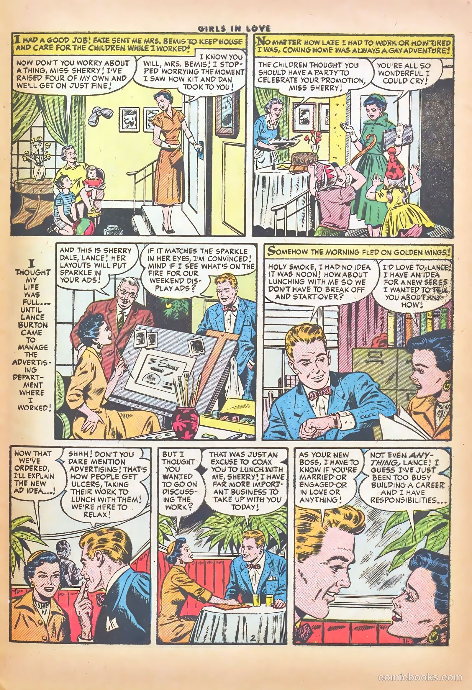 Girls in Love #49 (1955) — page 29 of 36