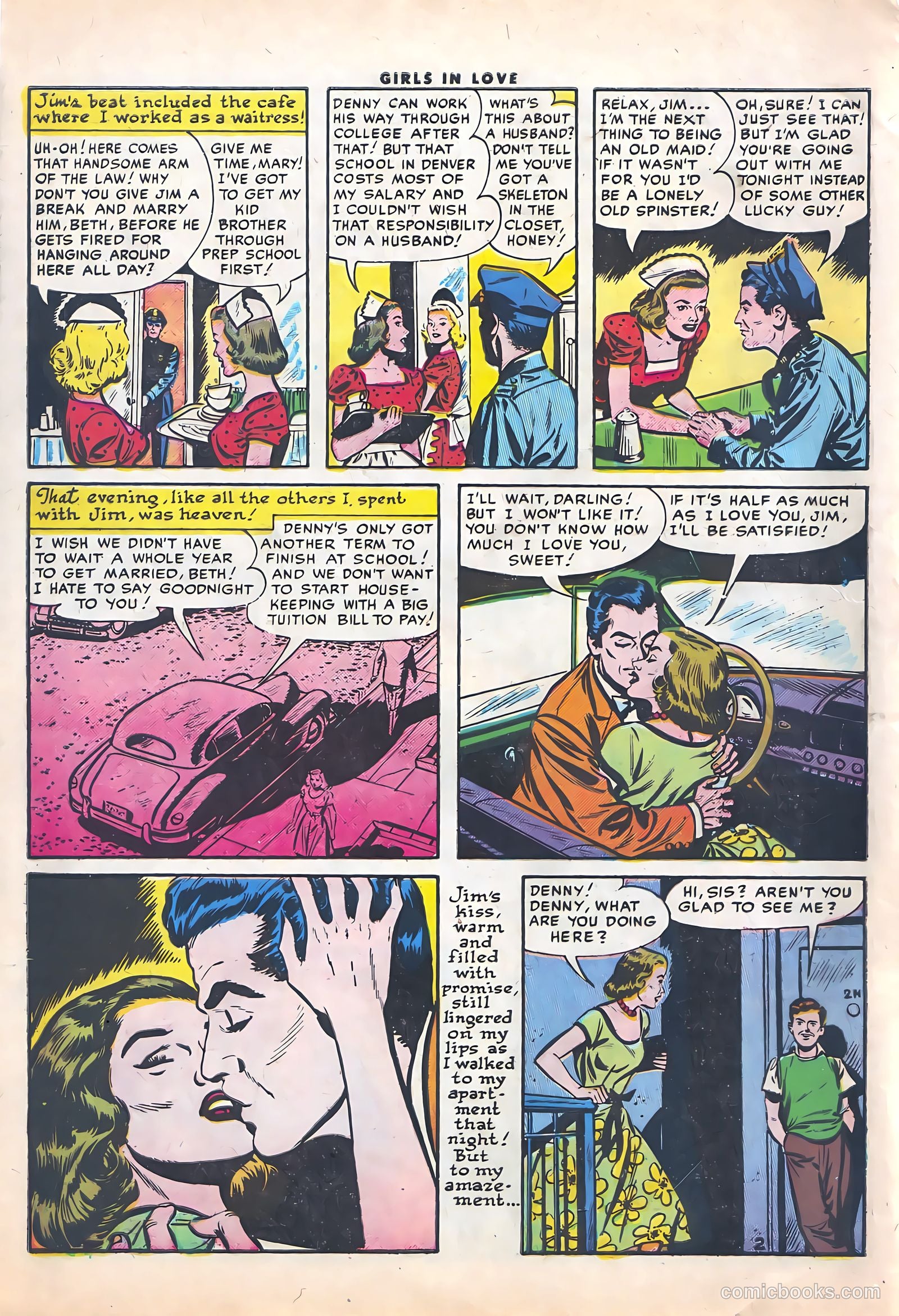 Girls in Love #50 (1956) — page 4 of 36
