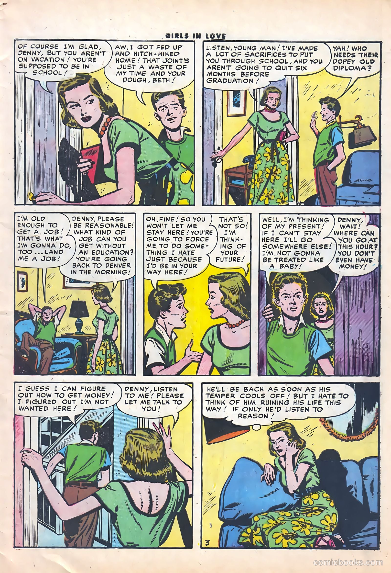 Girls in Love #50 (1956) — page 5 of 36