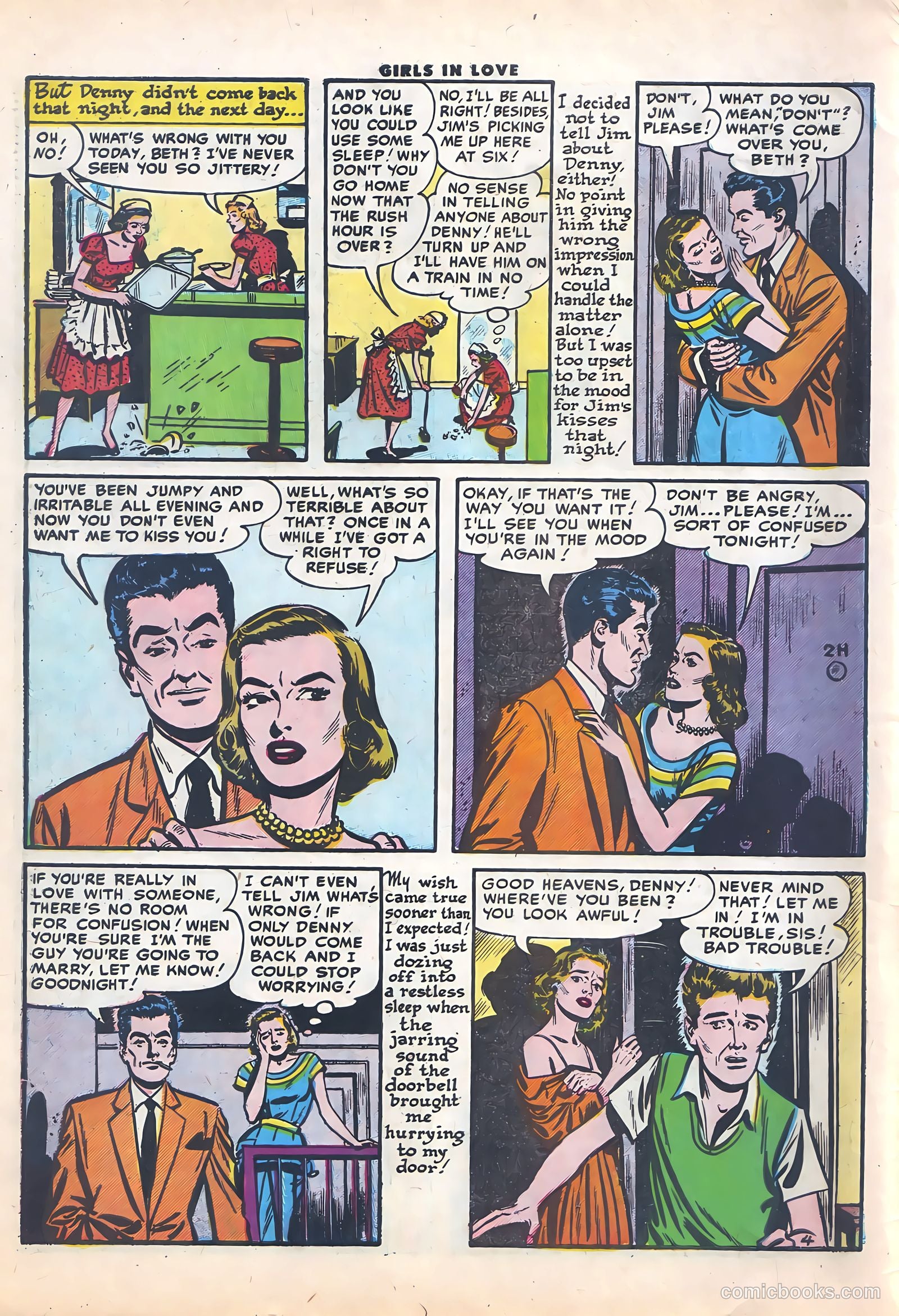 Girls in Love #50 (1956) — page 6 of 36