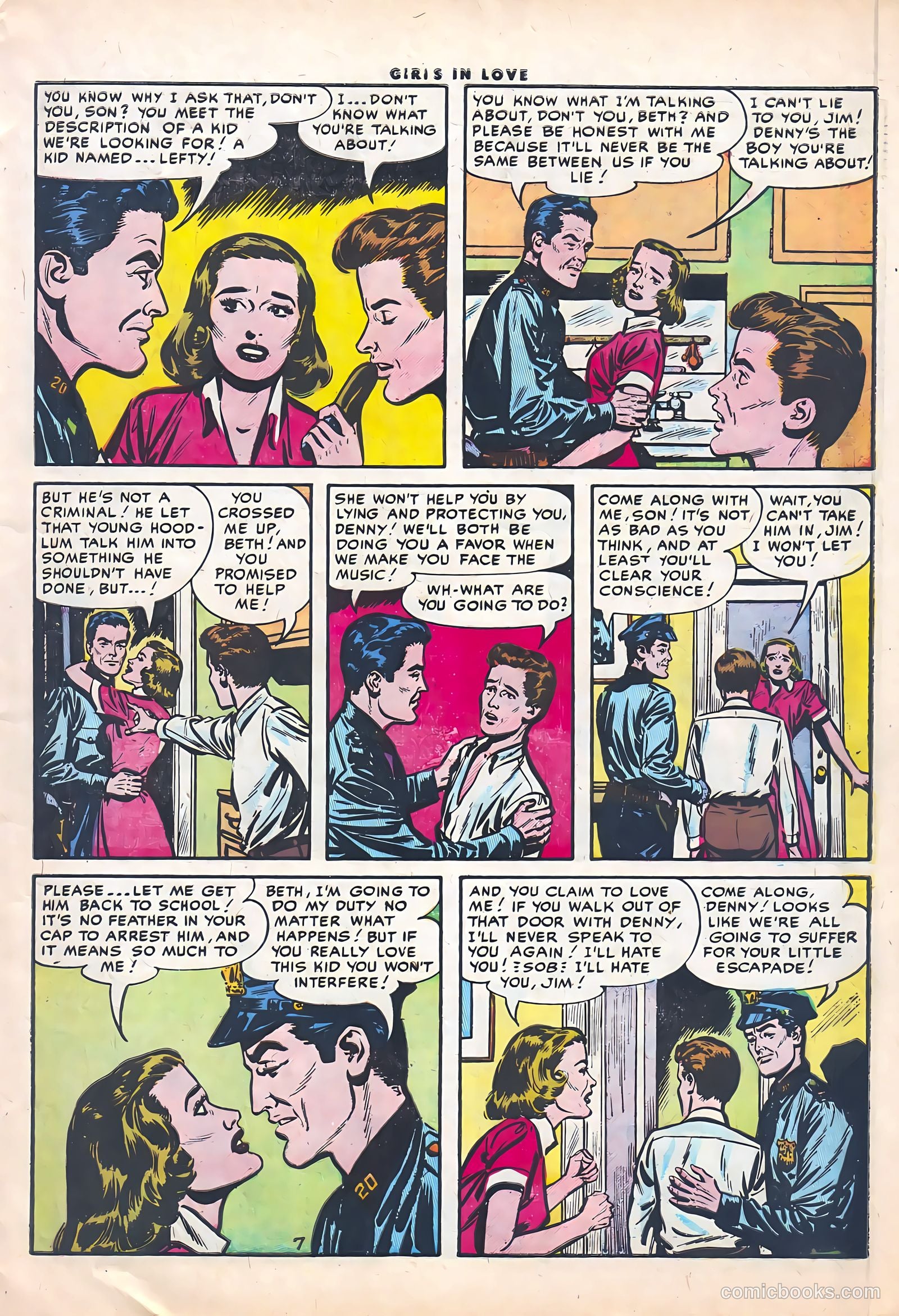 Girls in Love #50 (1956) — page 9 of 36