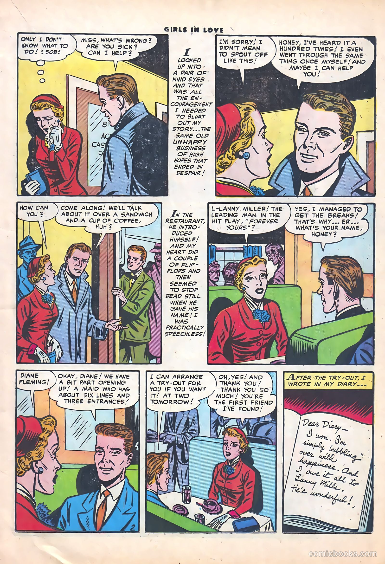 Girls in Love #50 (1956) — page 13 of 36