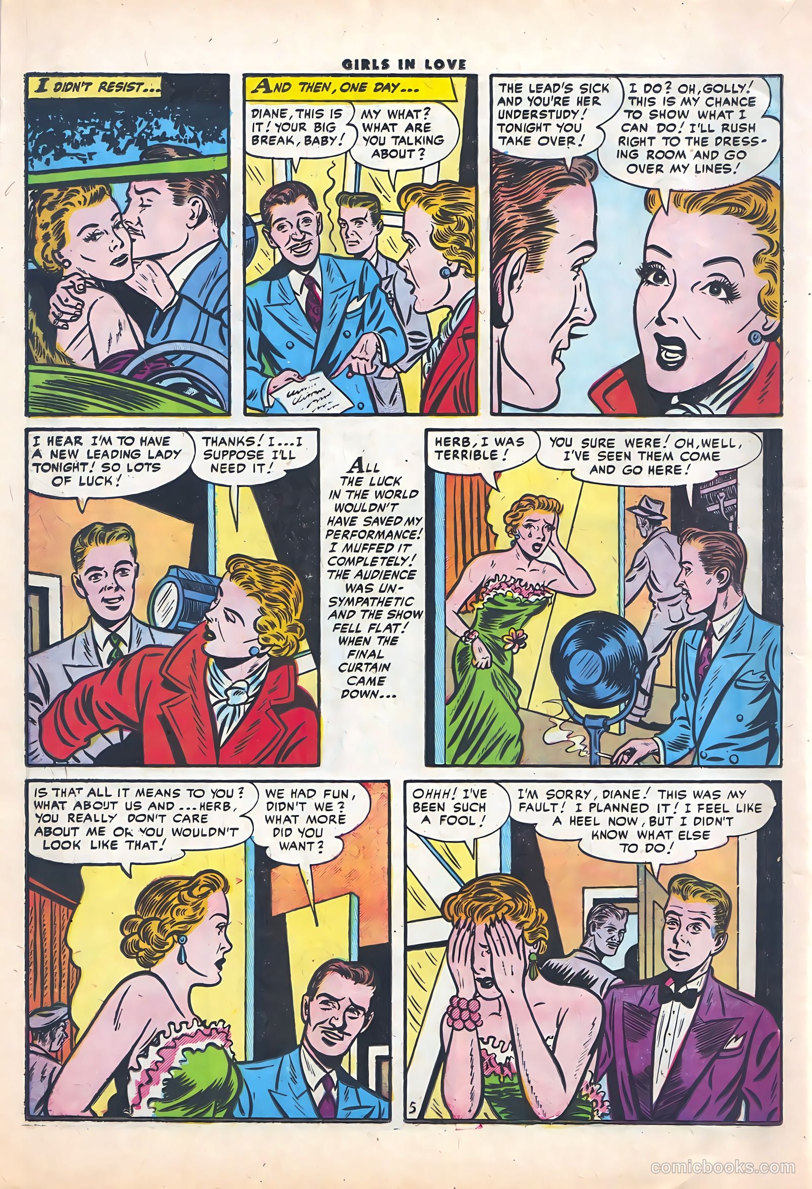 Girls in Love #50 (1956) — page 16 of 36