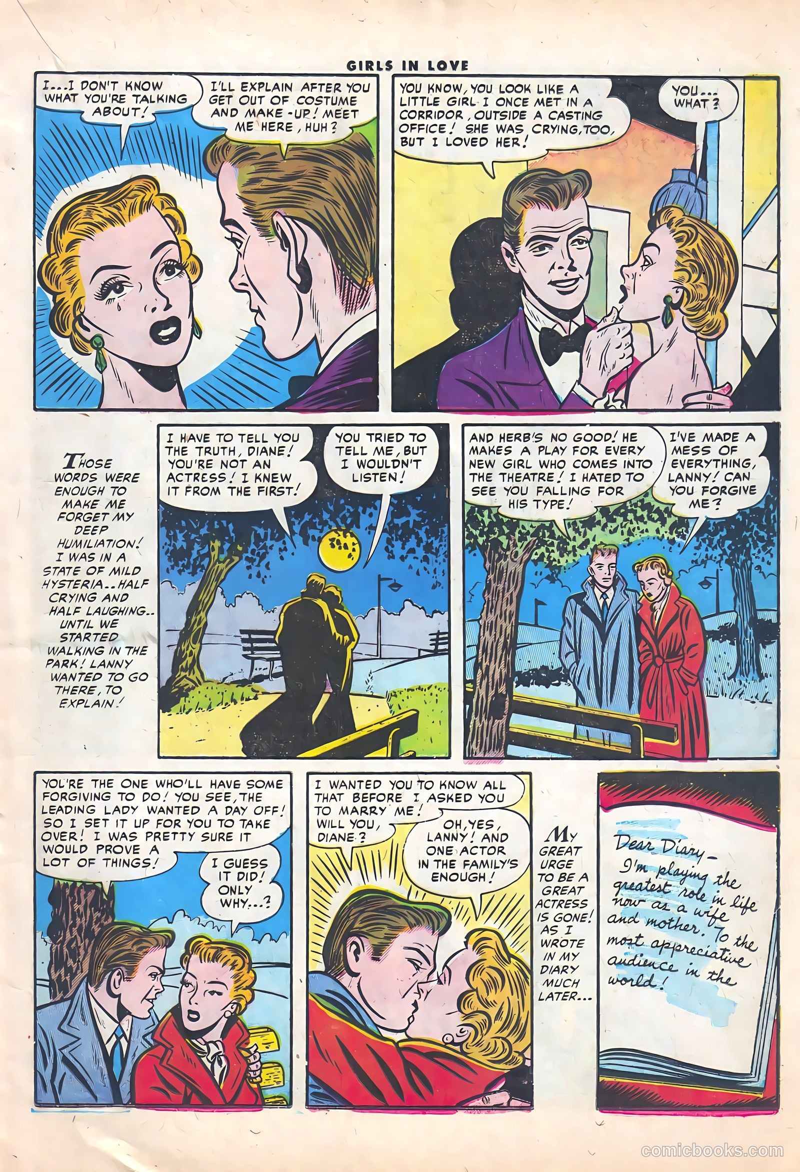 Girls in Love #50 (1956) — page 17 of 36