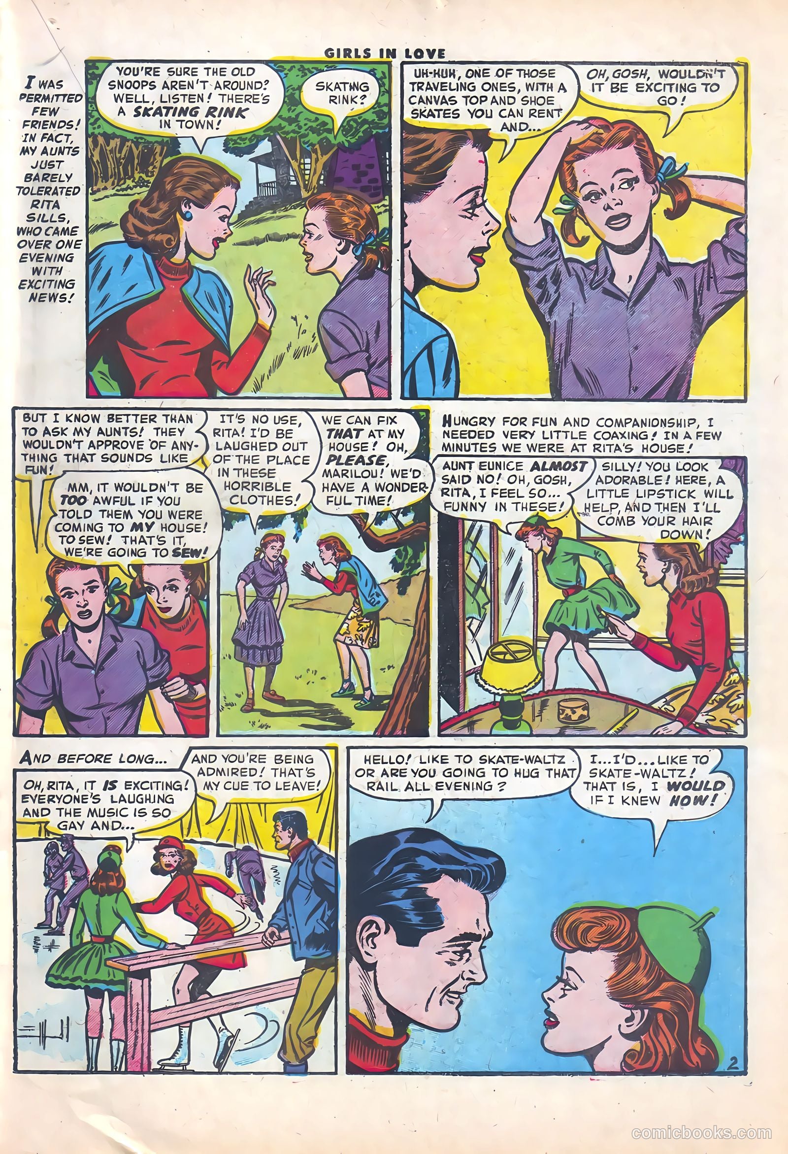 Girls in Love #50 (1956) — page 19 of 36