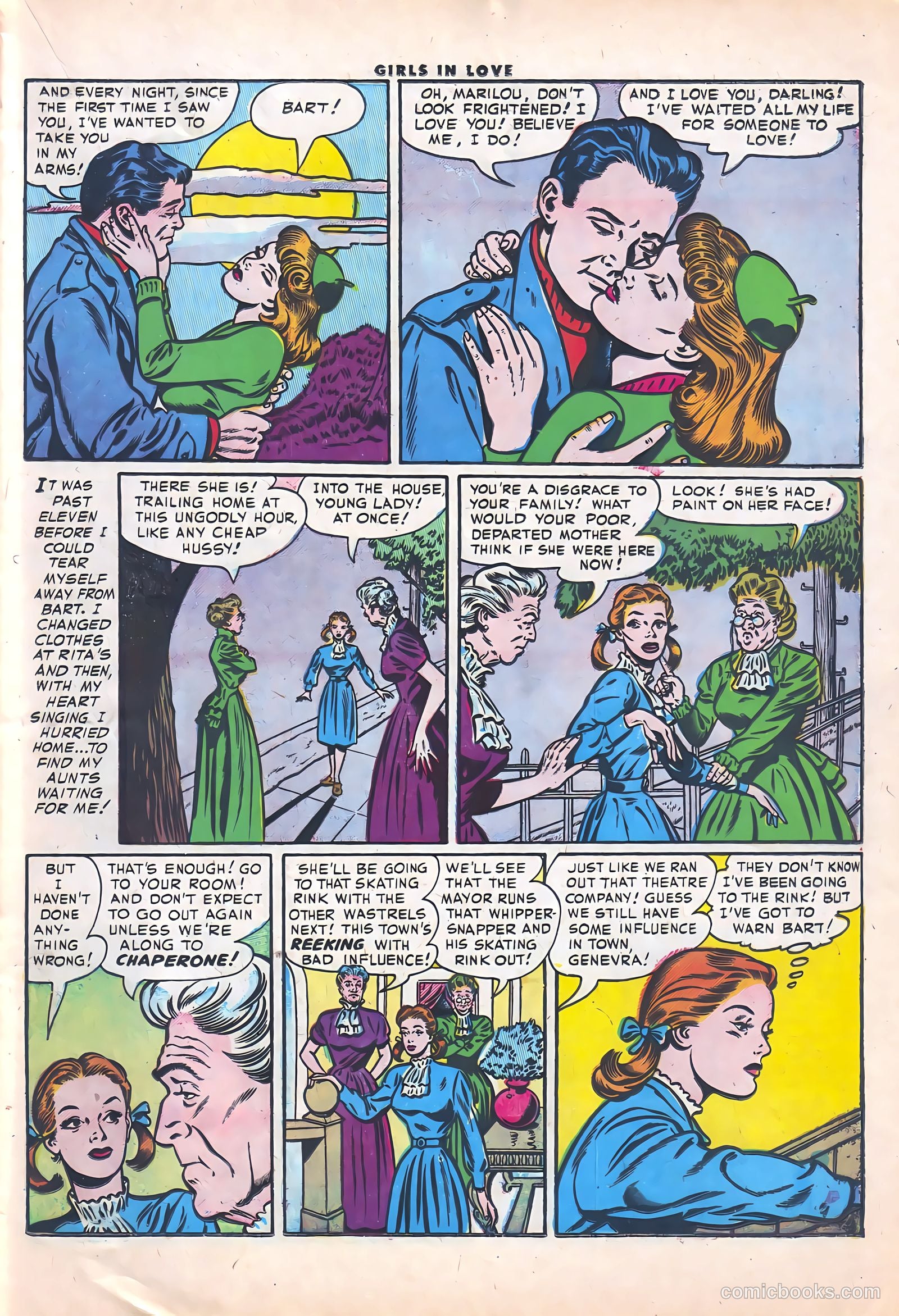 Girls in Love #50 (1956) — page 21 of 36