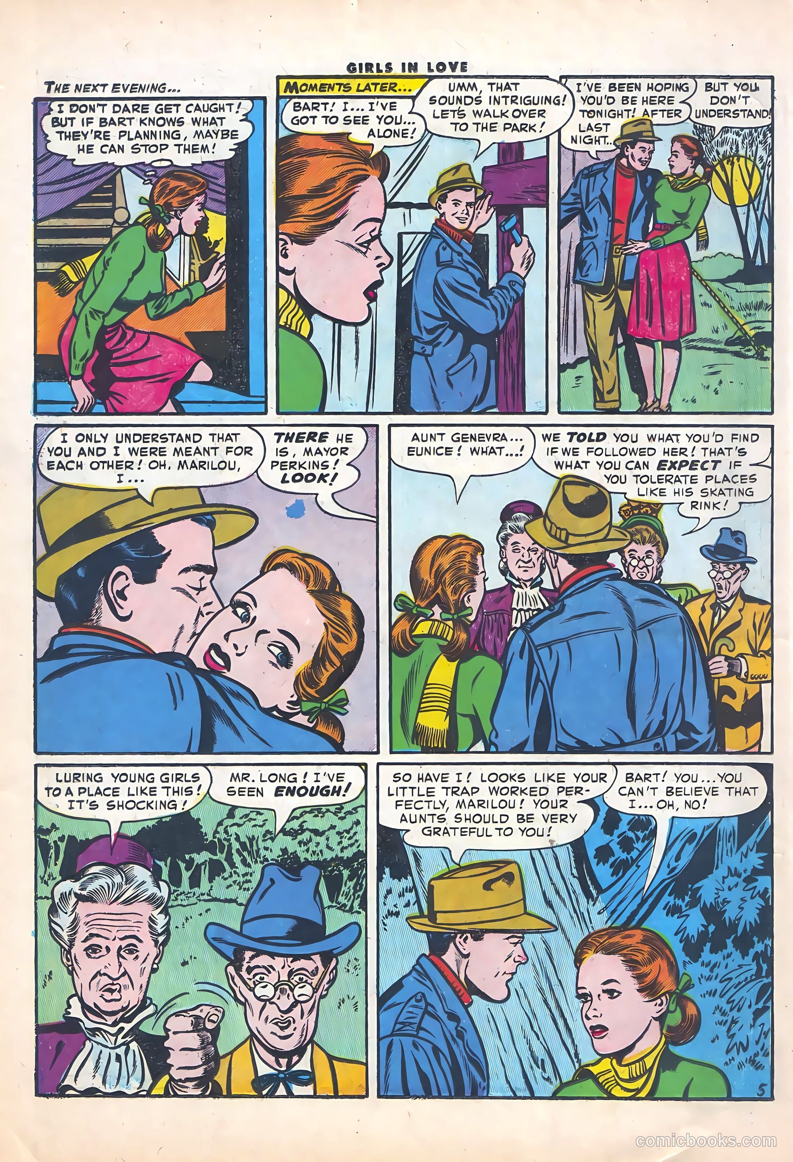 Girls in Love #50 (1956) — page 22 of 36