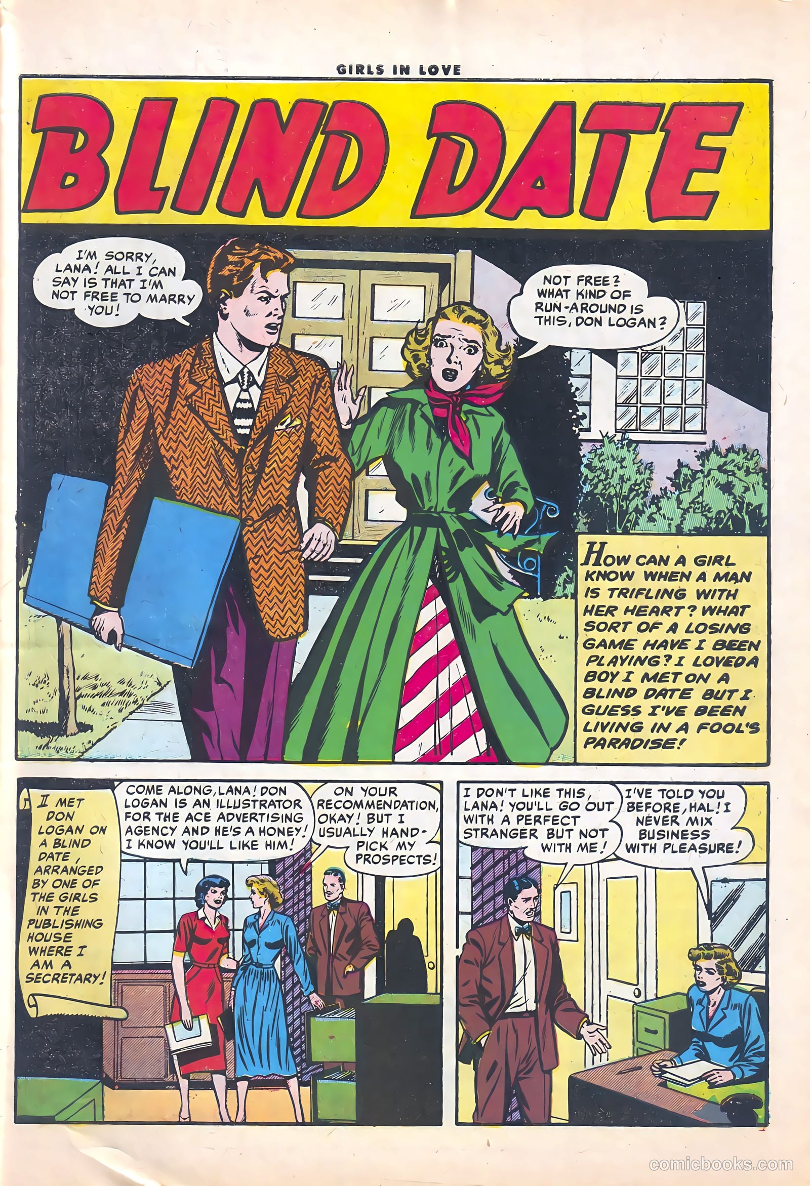 Girls in Love #50 (1956) — page 27 of 36