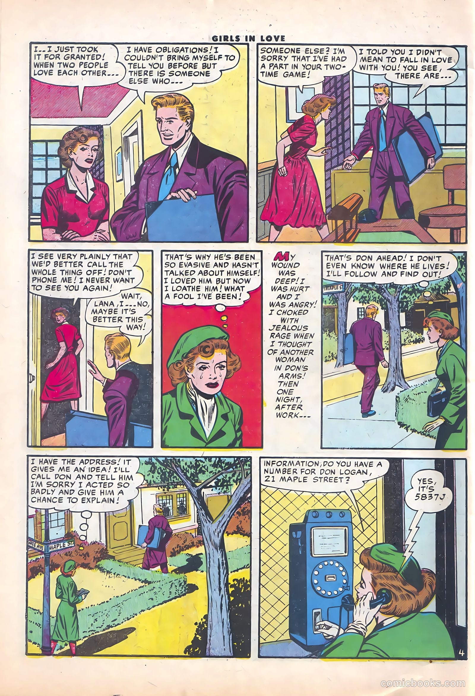 Girls in Love #50 (1956) — page 30 of 36