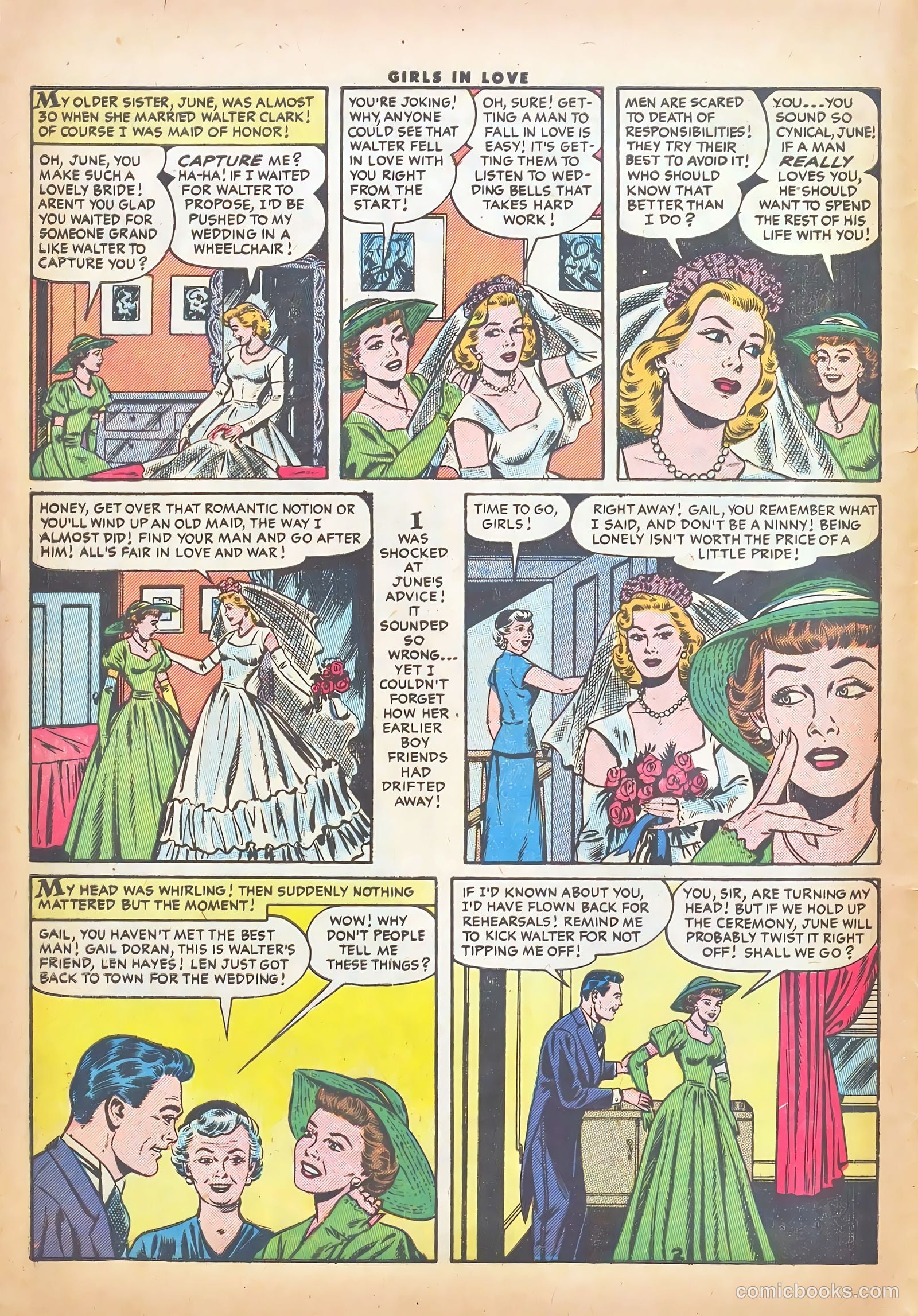 Girls in Love #51 (1956) — page 4 of 36