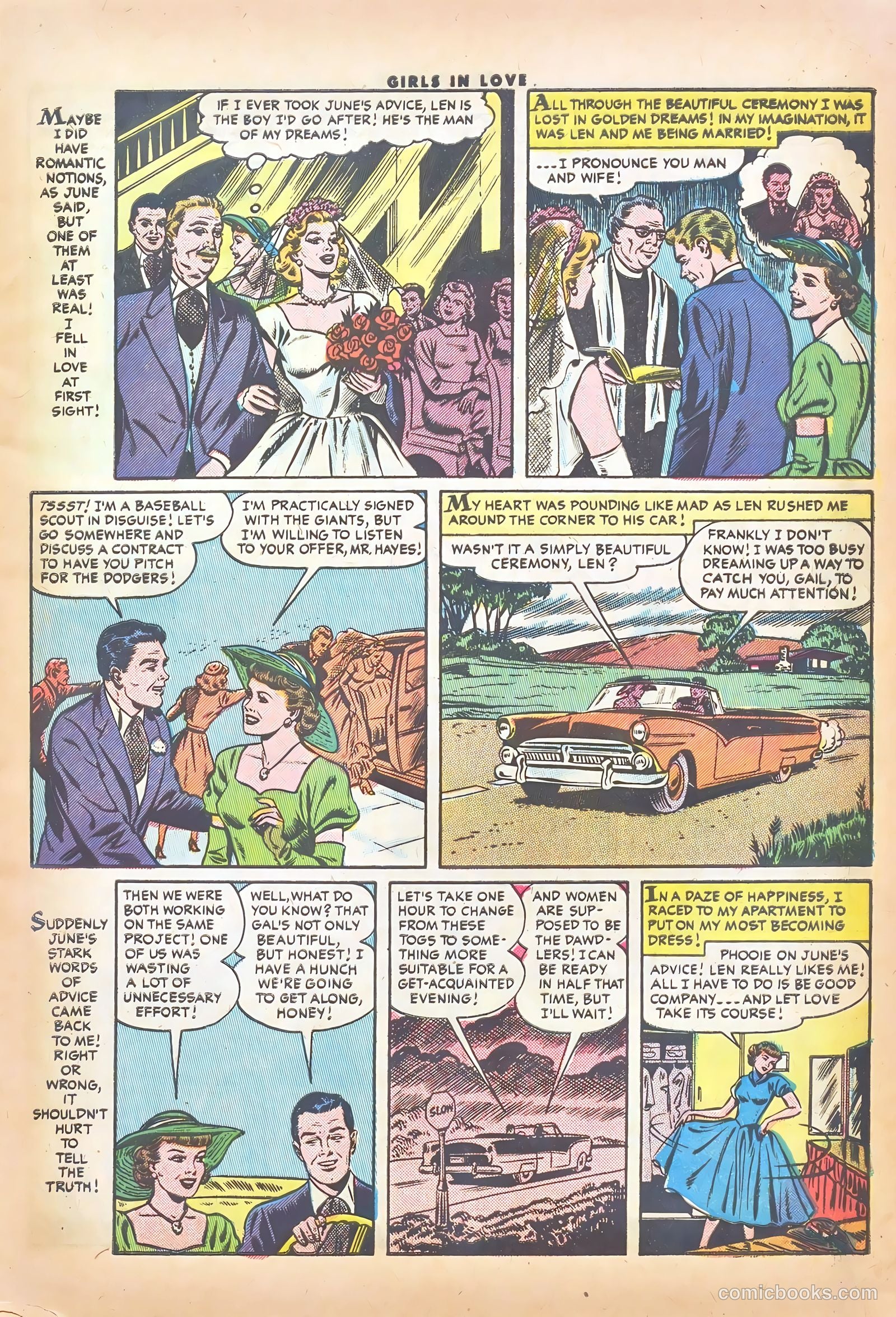 Girls in Love #51 (1956) — page 5 of 36