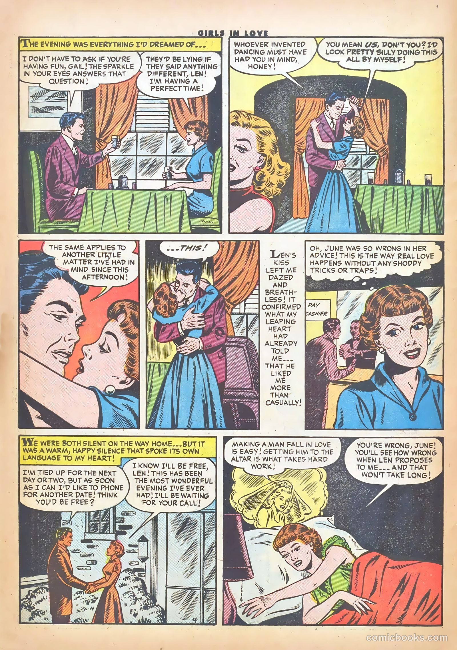 Girls in Love #51 (1956) — page 6 of 36