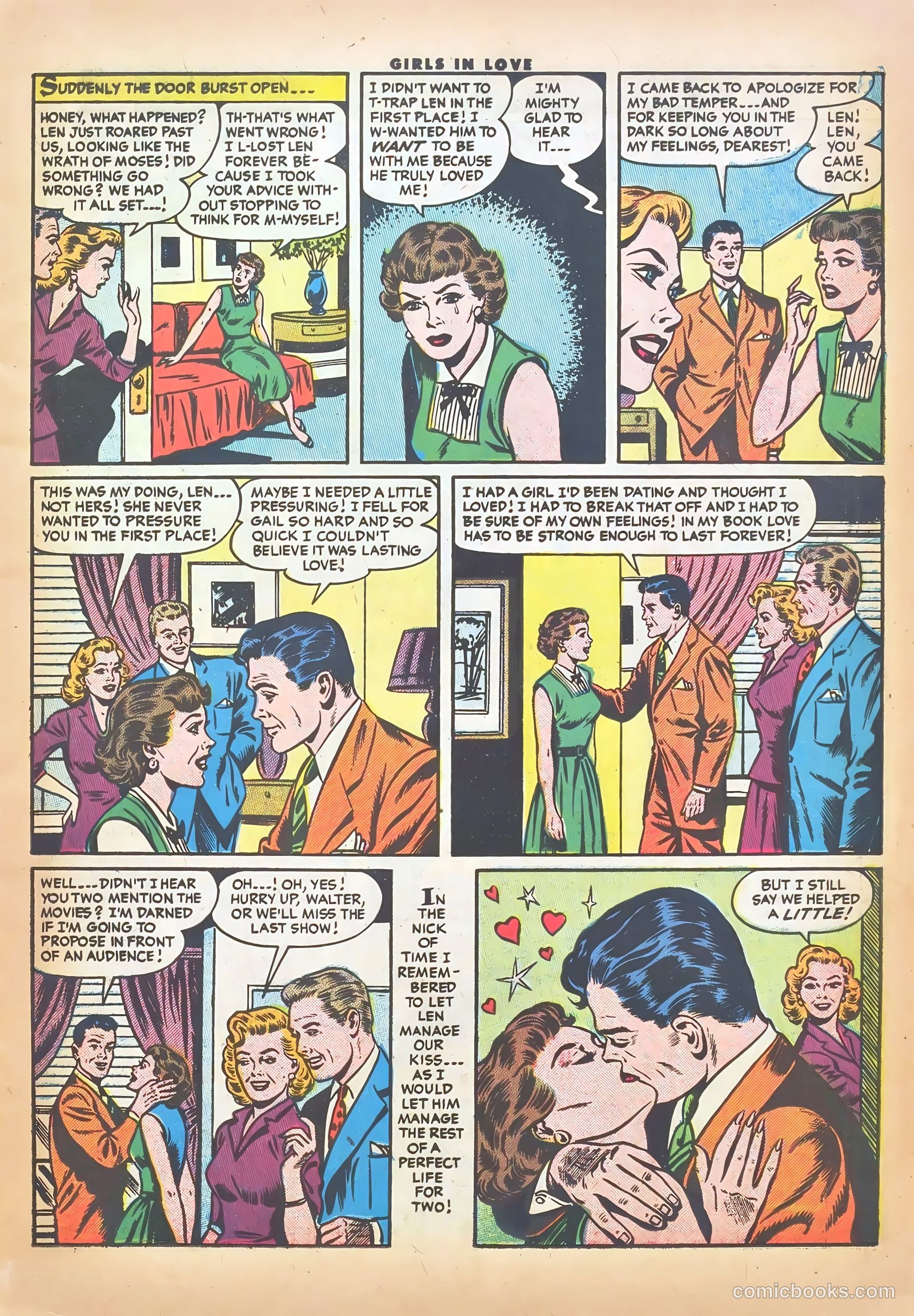 Girls in Love #51 (1956) — page 11 of 36