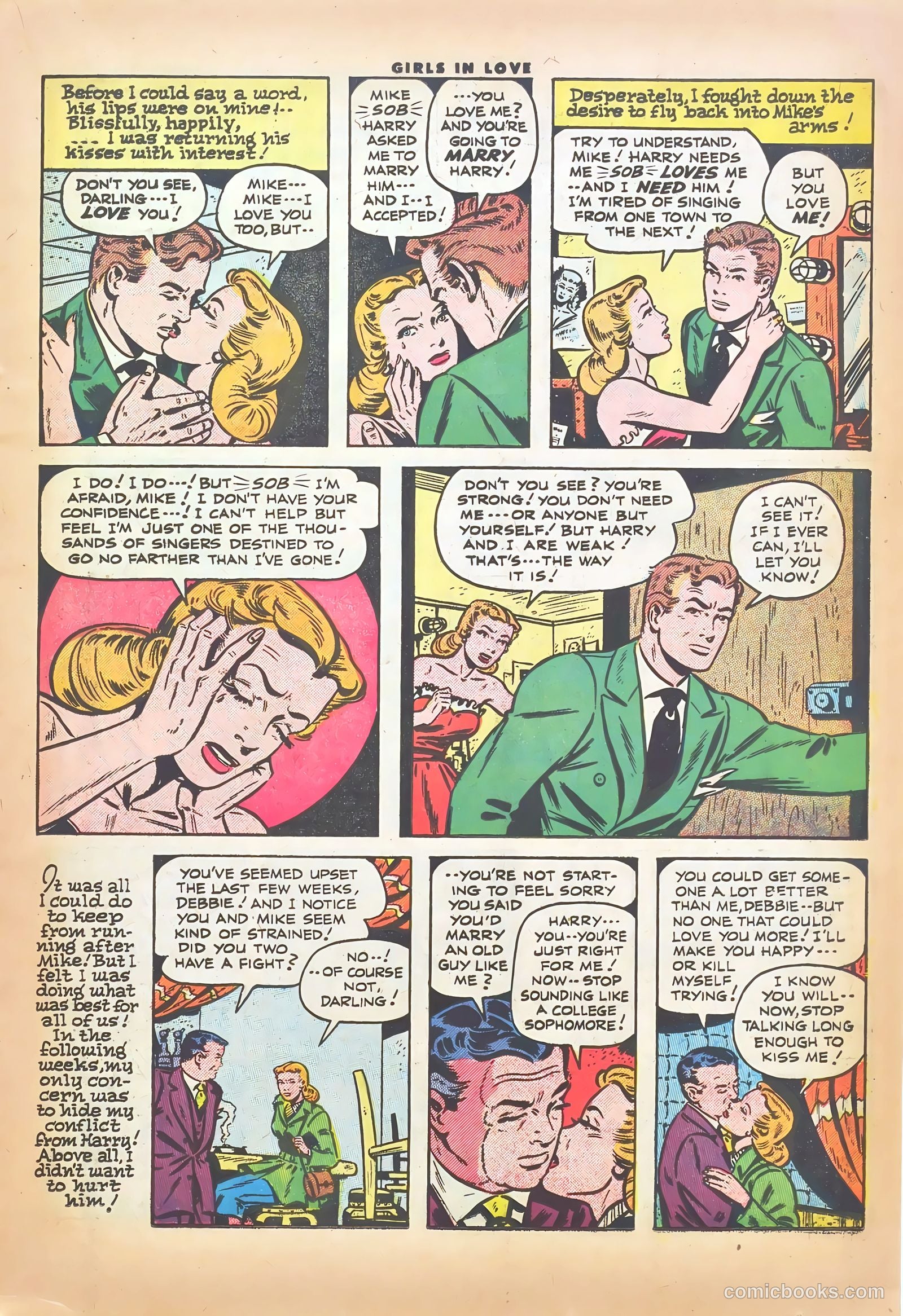 Girls in Love #51 (1956) — page 15 of 36