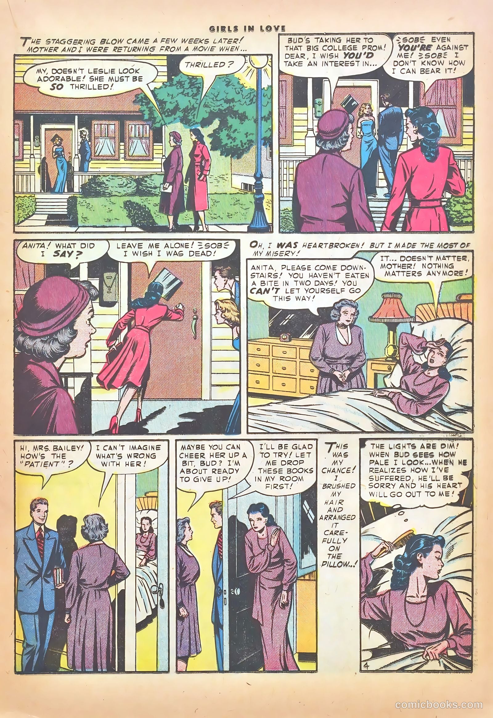 Girls in Love #51 (1956) — page 21 of 36