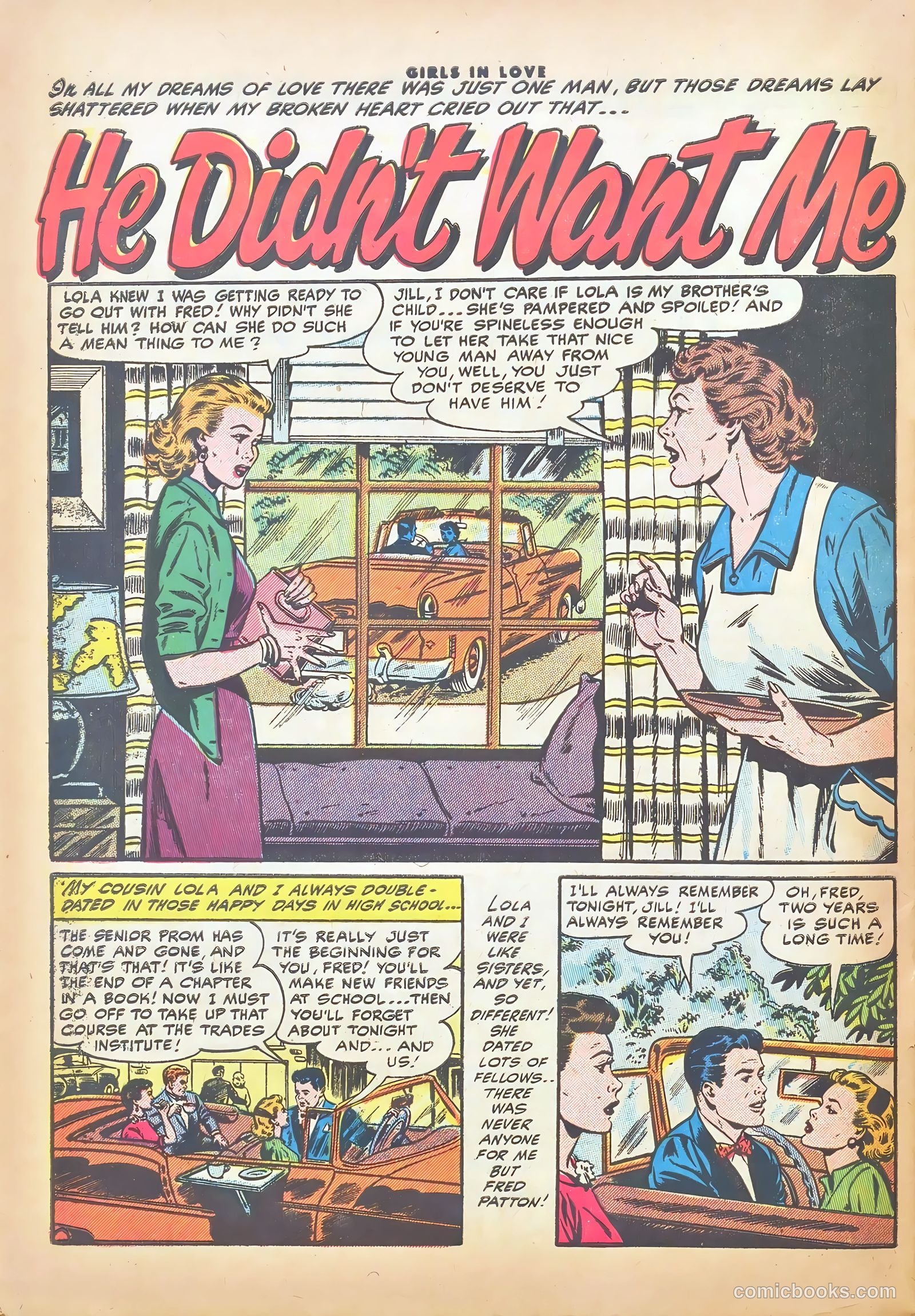 Girls in Love #51 (1956) — page 28 of 36