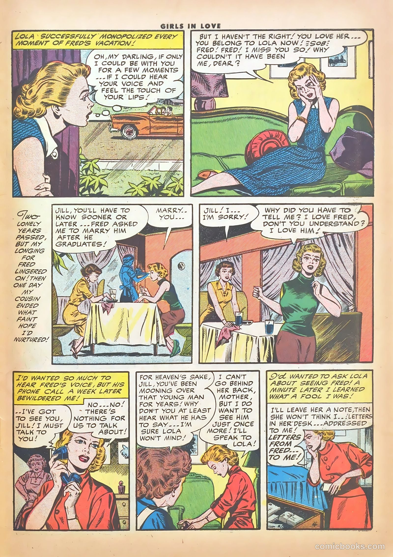 Girls in Love #51 (1956) — page 31 of 36