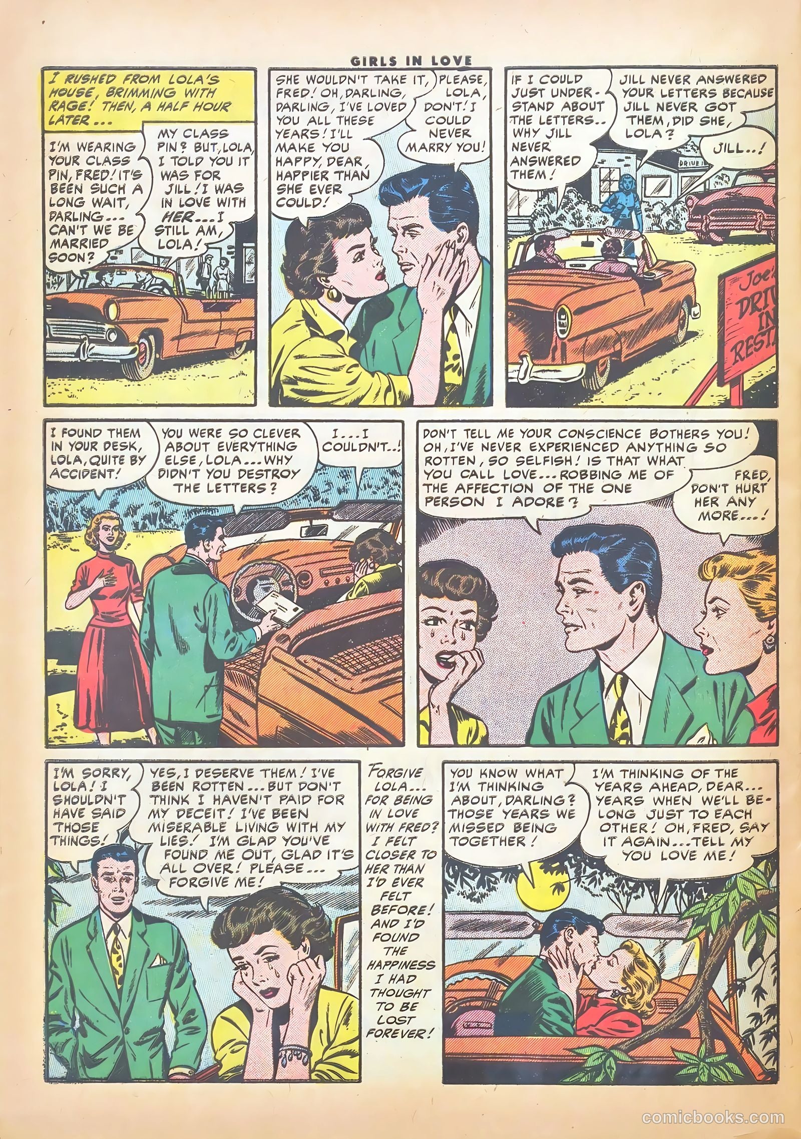 Girls in Love #51 (1956) — page 32 of 36