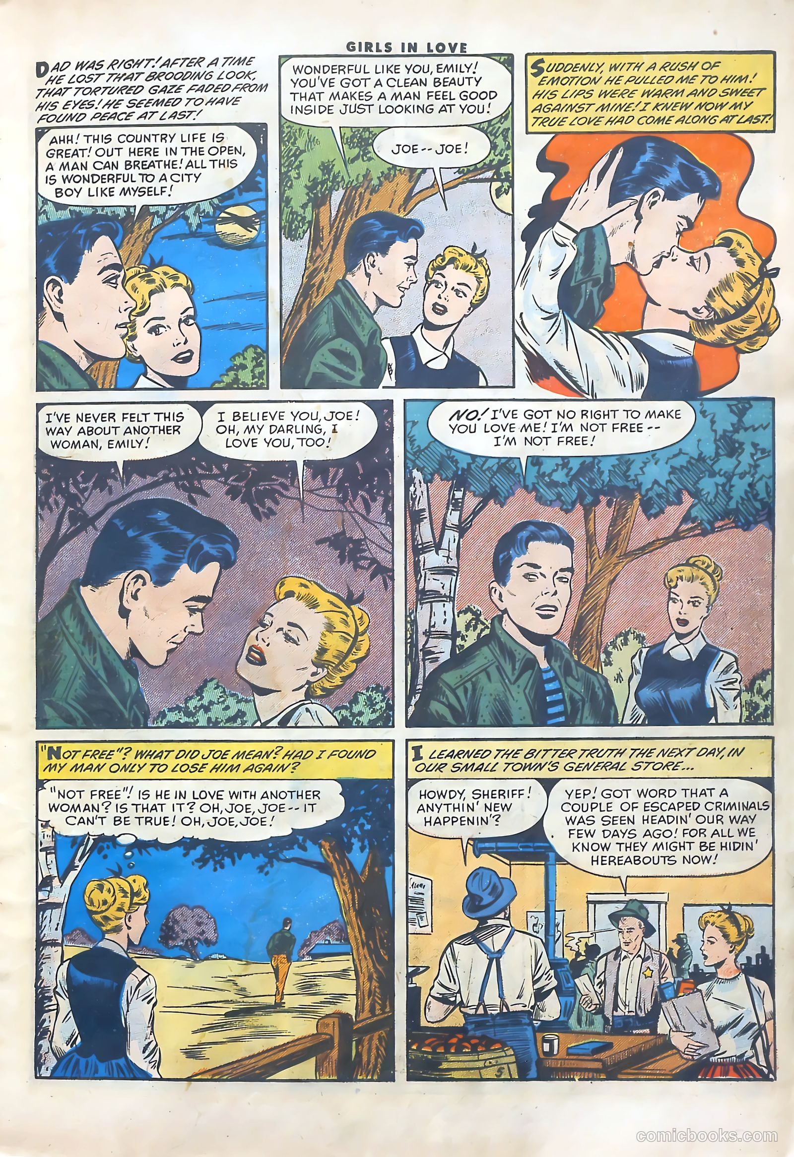 Girls in Love #52 (1956) — page 7 of 37