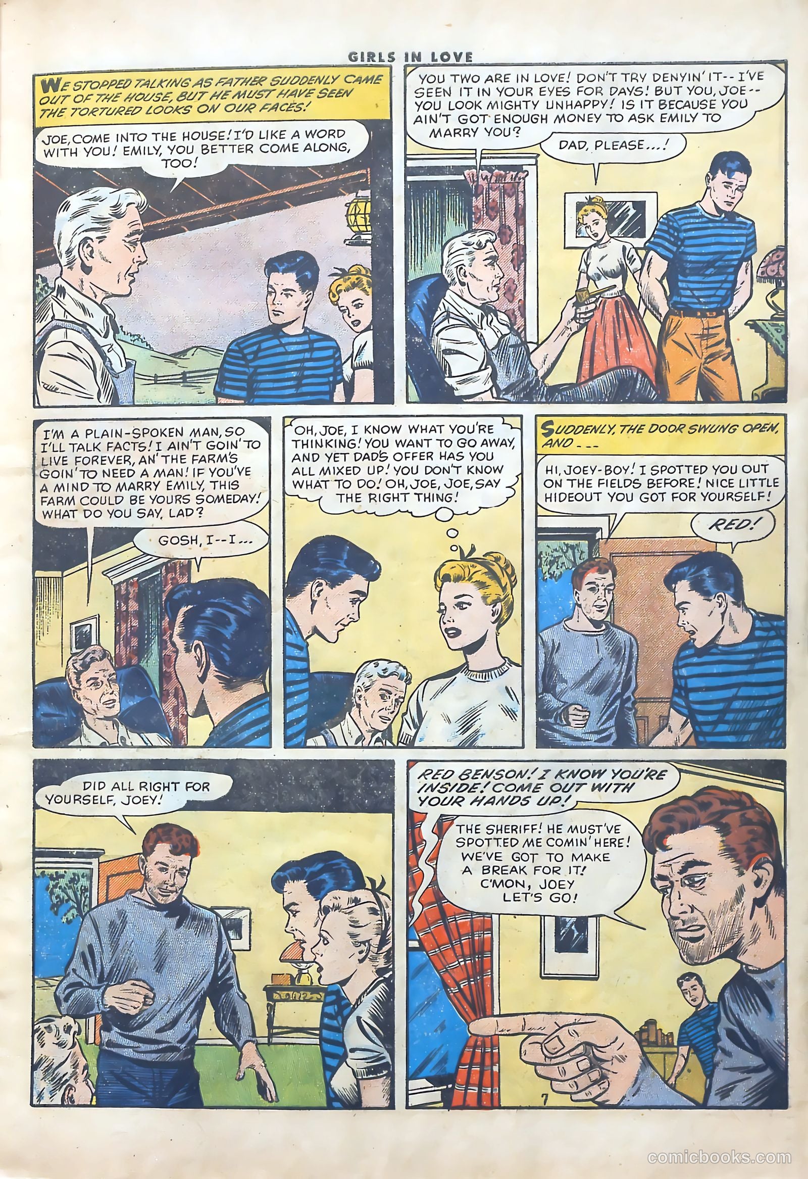 Girls in Love #52 (1956) — page 9 of 37