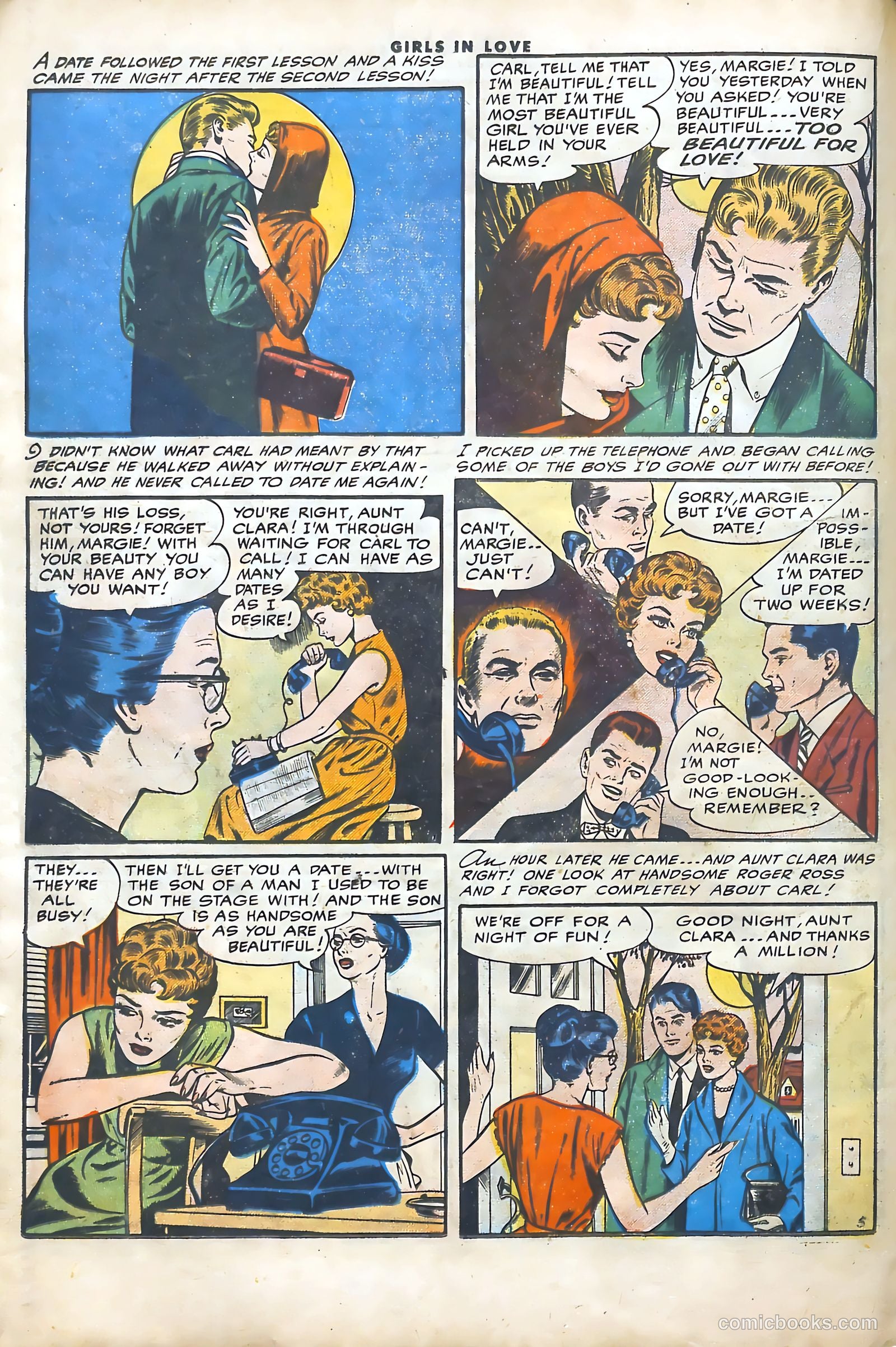 Girls in Love #52 (1956) — page 16 of 37