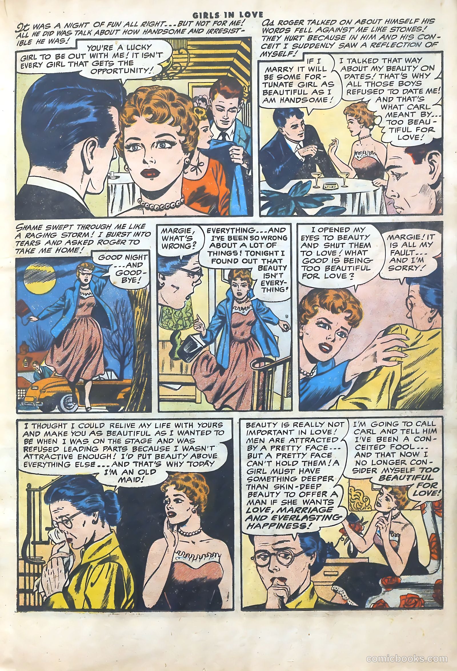 Girls in Love #52 (1956) — page 17 of 37