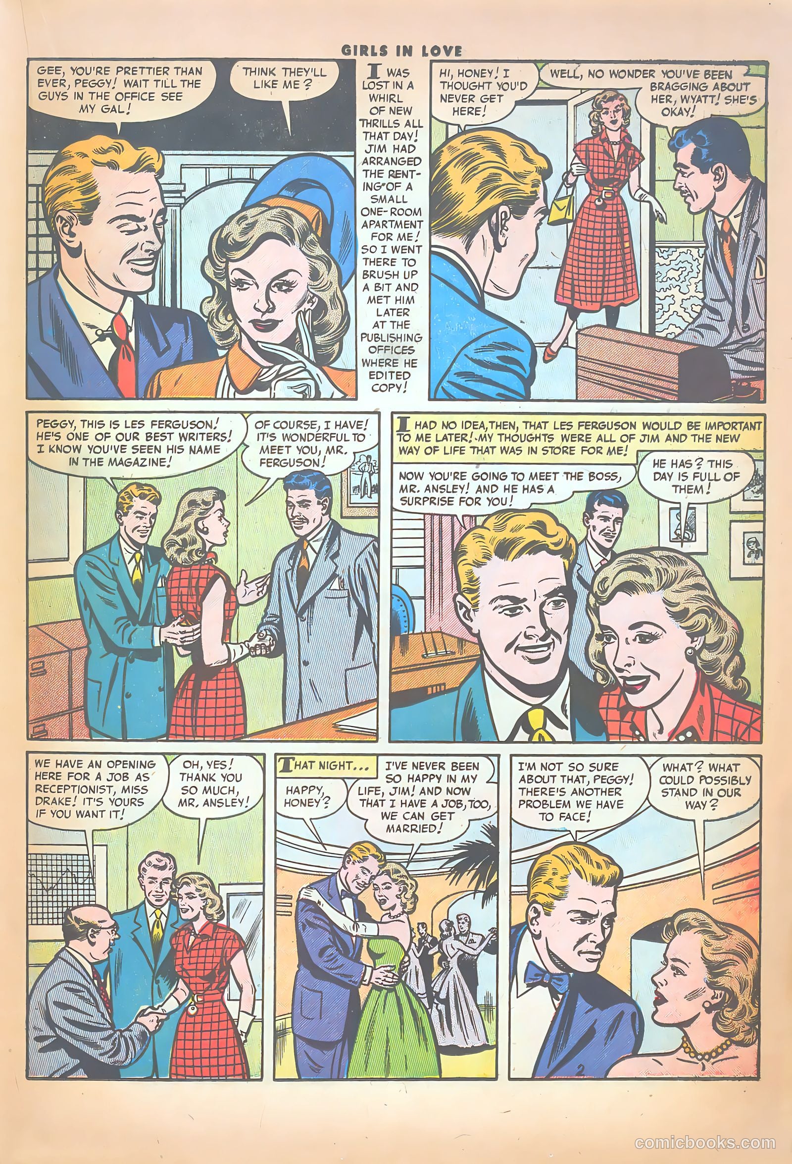 Girls in Love #52 (1956) — page 19 of 37