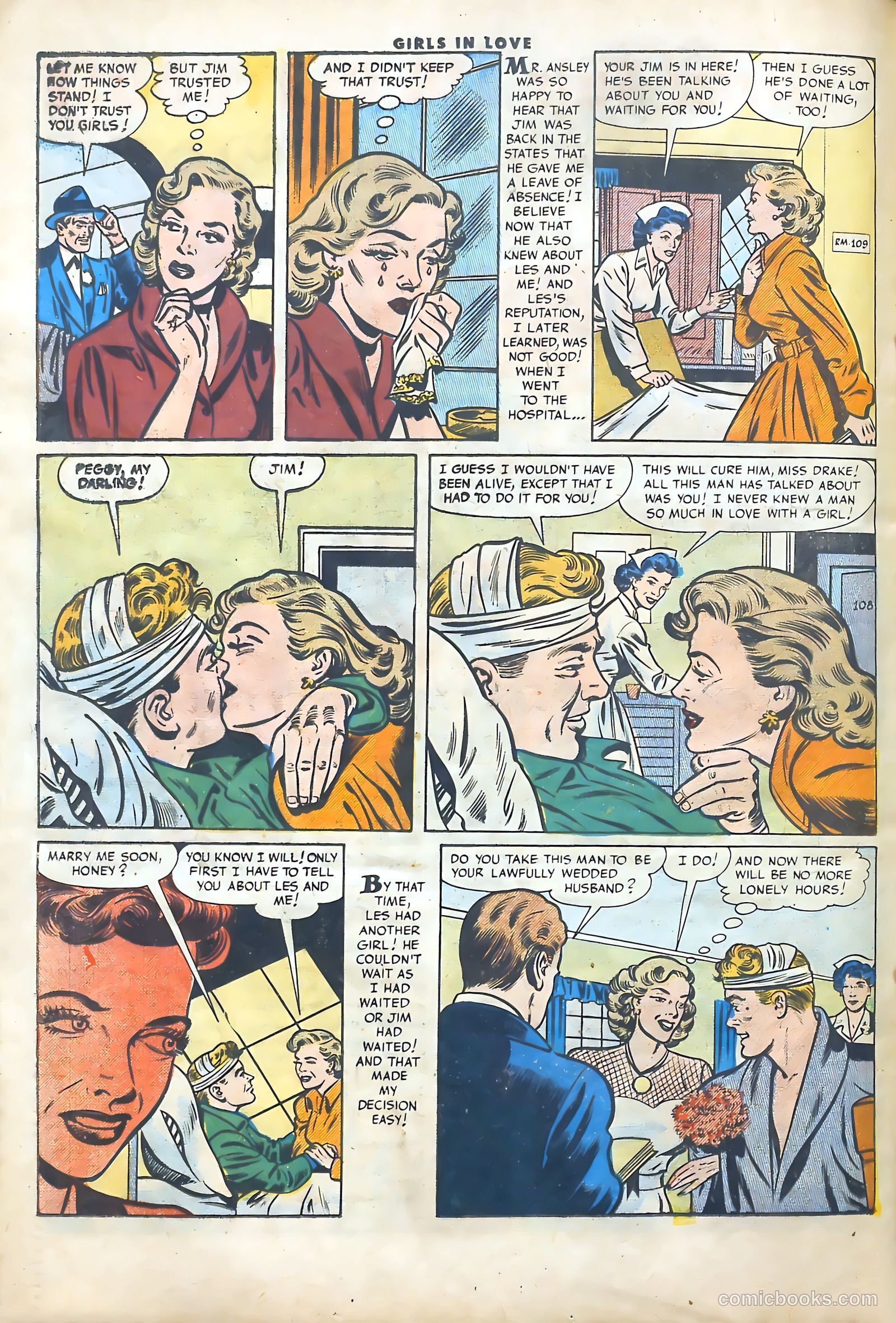 Girls in Love #52 (1956) — page 24 of 37