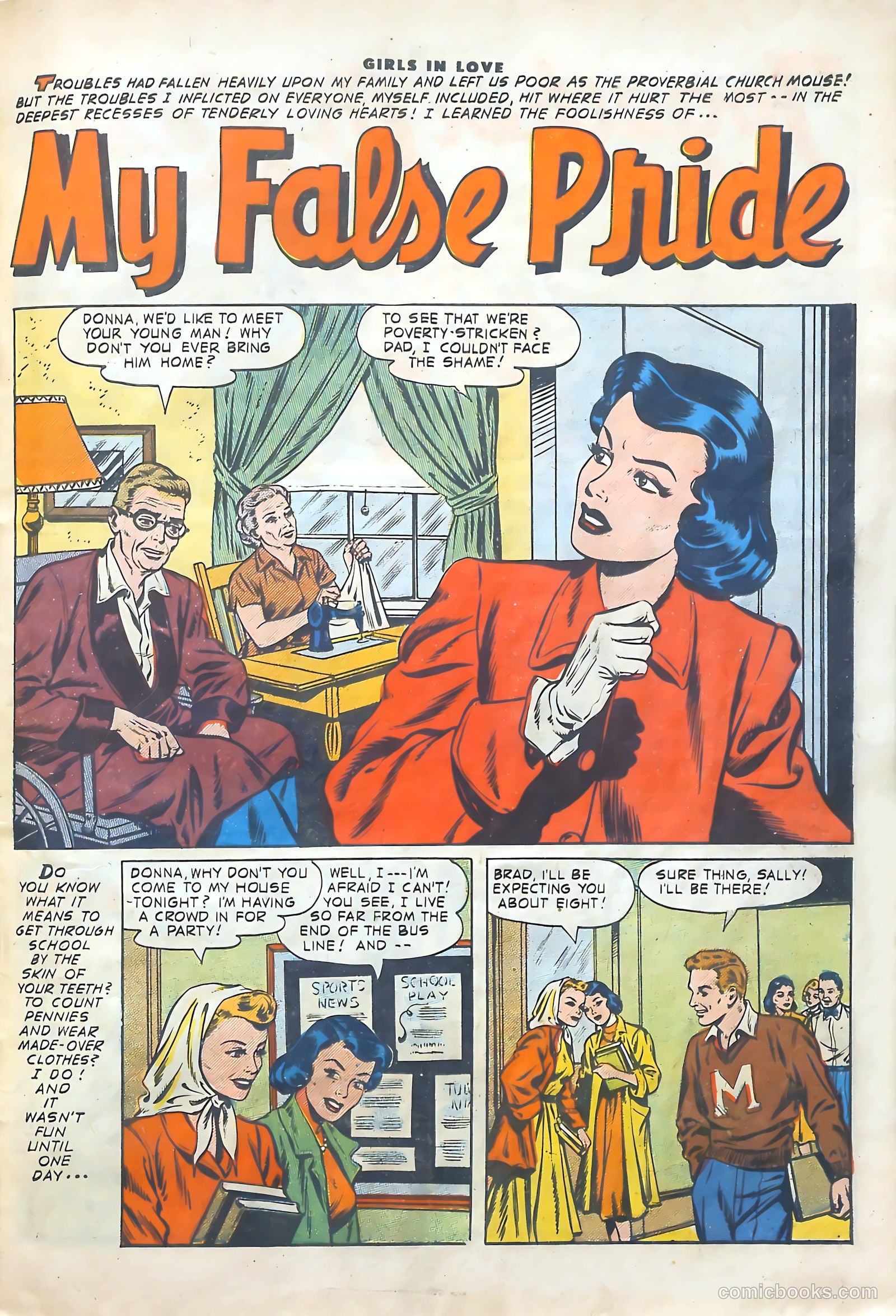 Girls in Love #52 (1956) — page 27 of 37