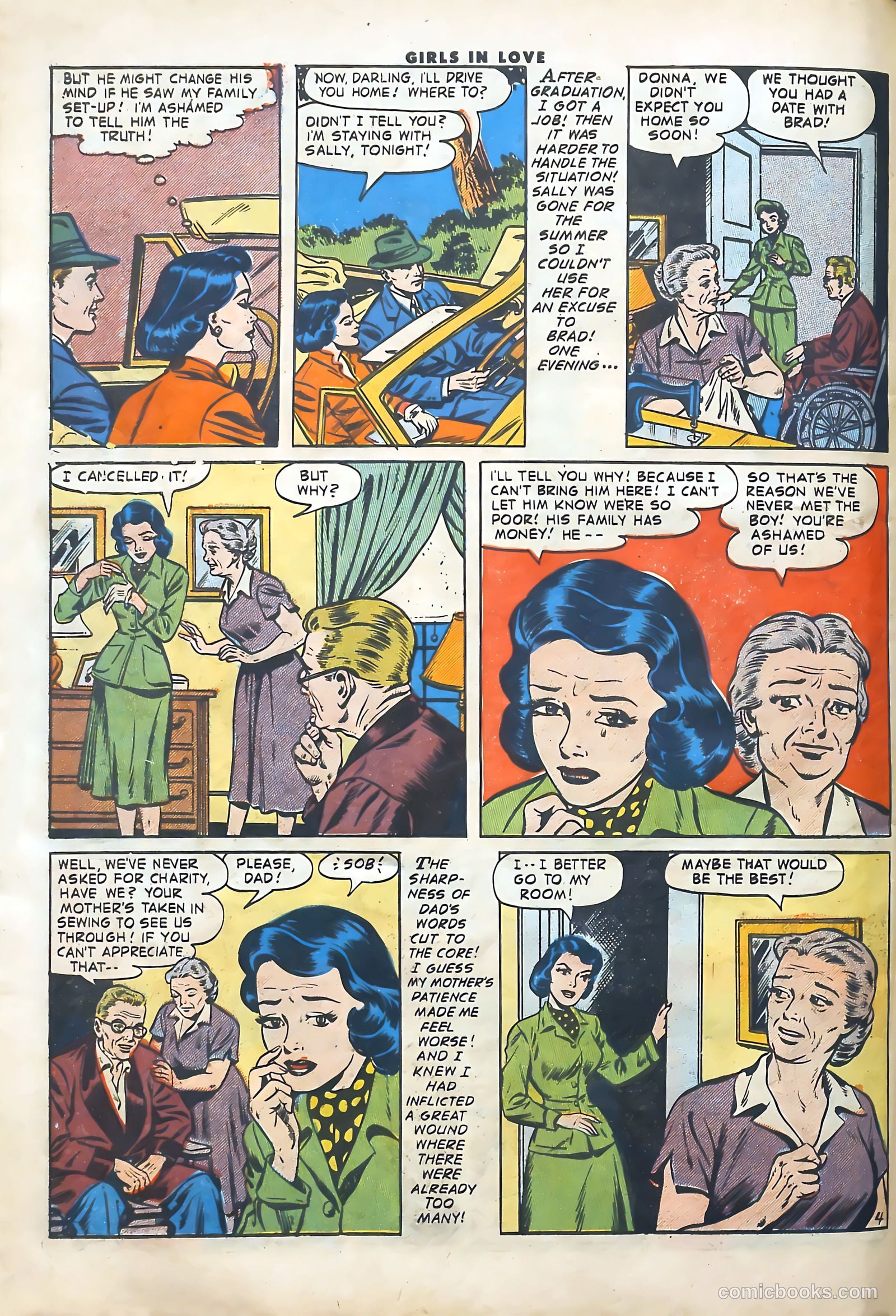 Girls in Love #52 (1956) — page 30 of 37
