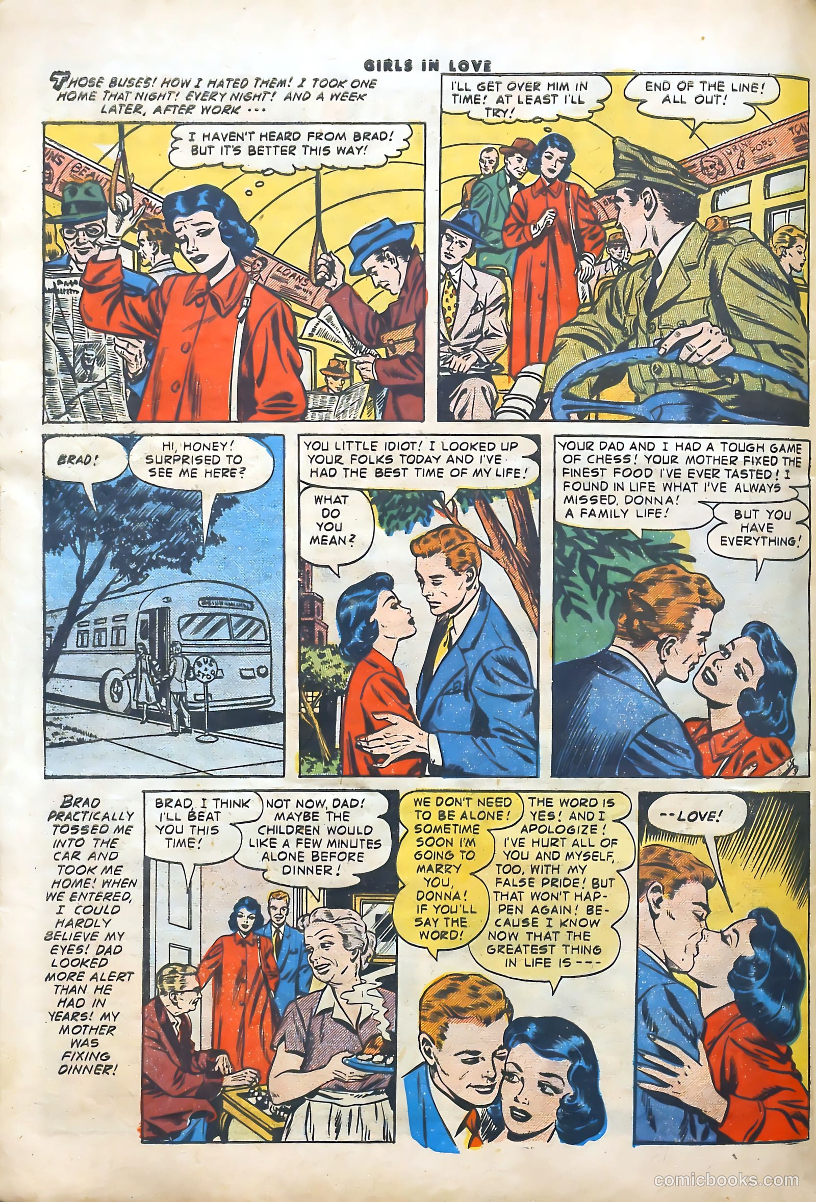 Girls in Love #52 (1956) — page 32 of 37