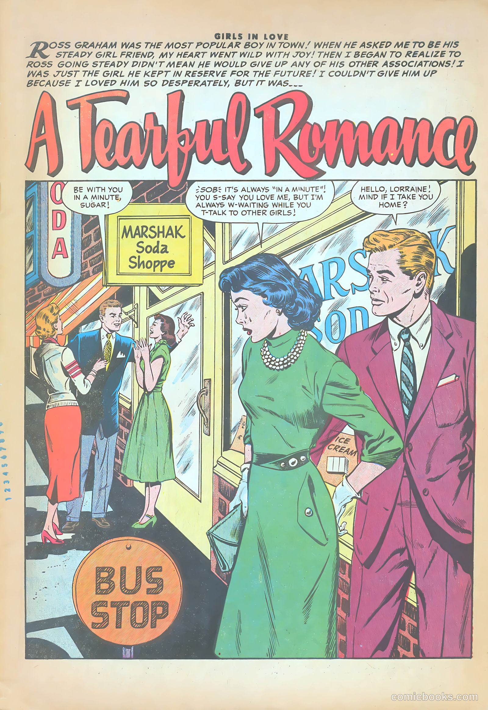 Girls in Love #53 (1956) — page 3 of 36