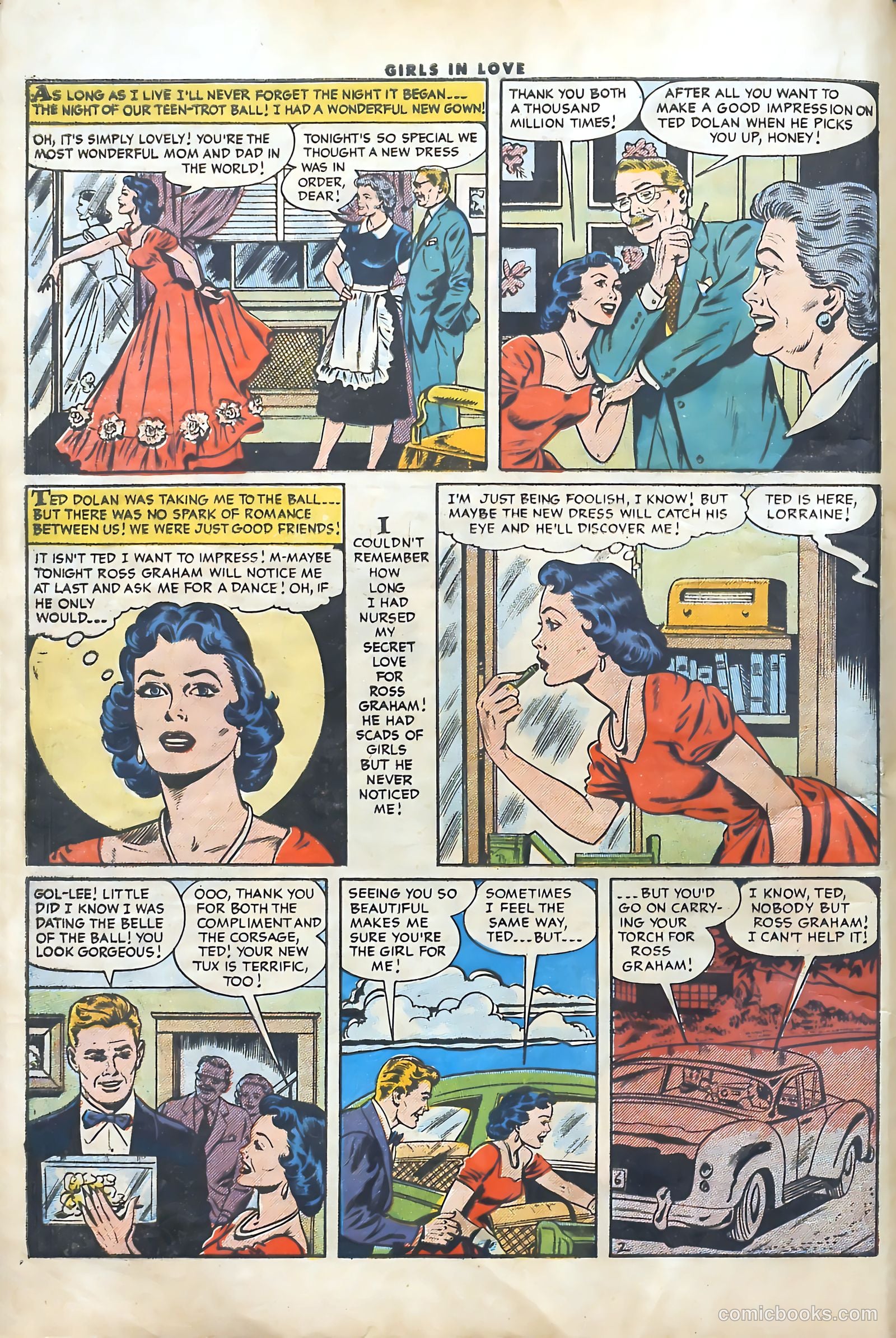 Girls in Love #53 (1956) — page 4 of 36