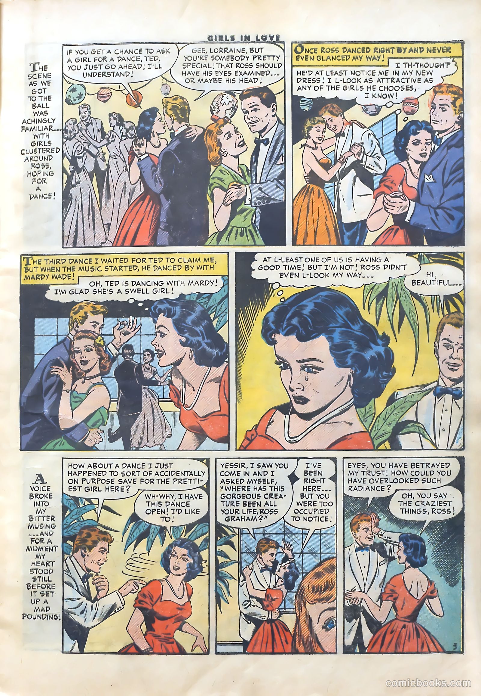 Girls in Love #53 (1956) — page 5 of 36