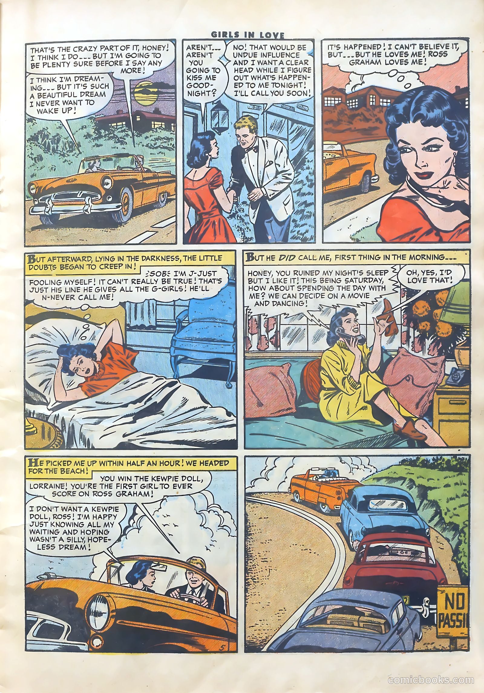 Girls in Love #53 (1956) — page 7 of 36