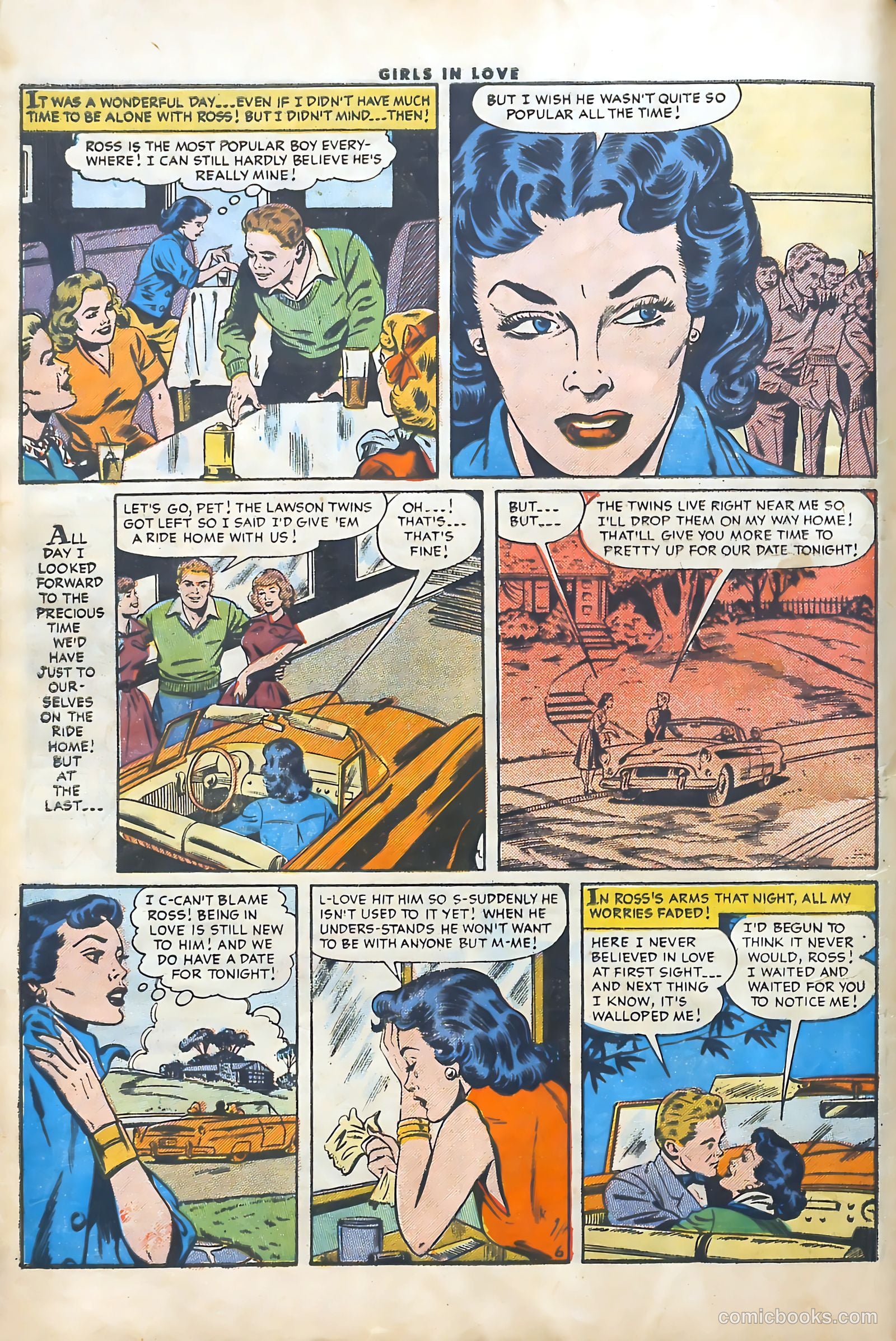 Girls in Love #53 (1956) — page 8 of 36