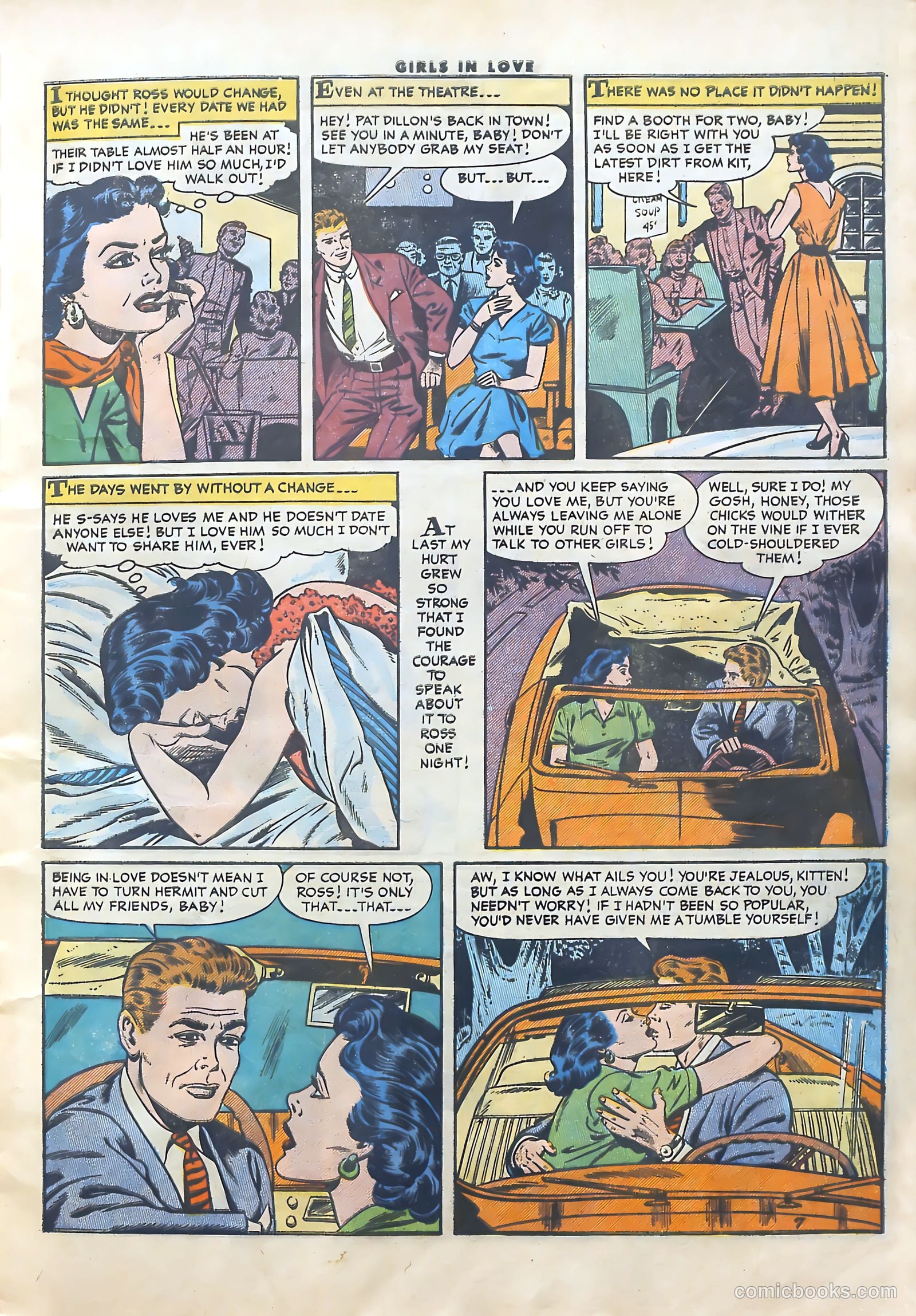 Girls in Love #53 (1956) — page 9 of 36